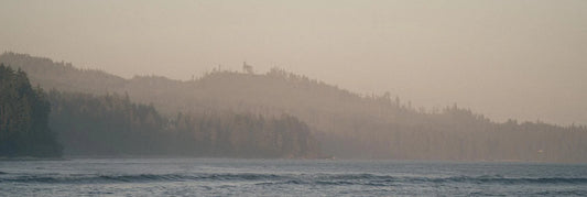 landscape shot of surf break