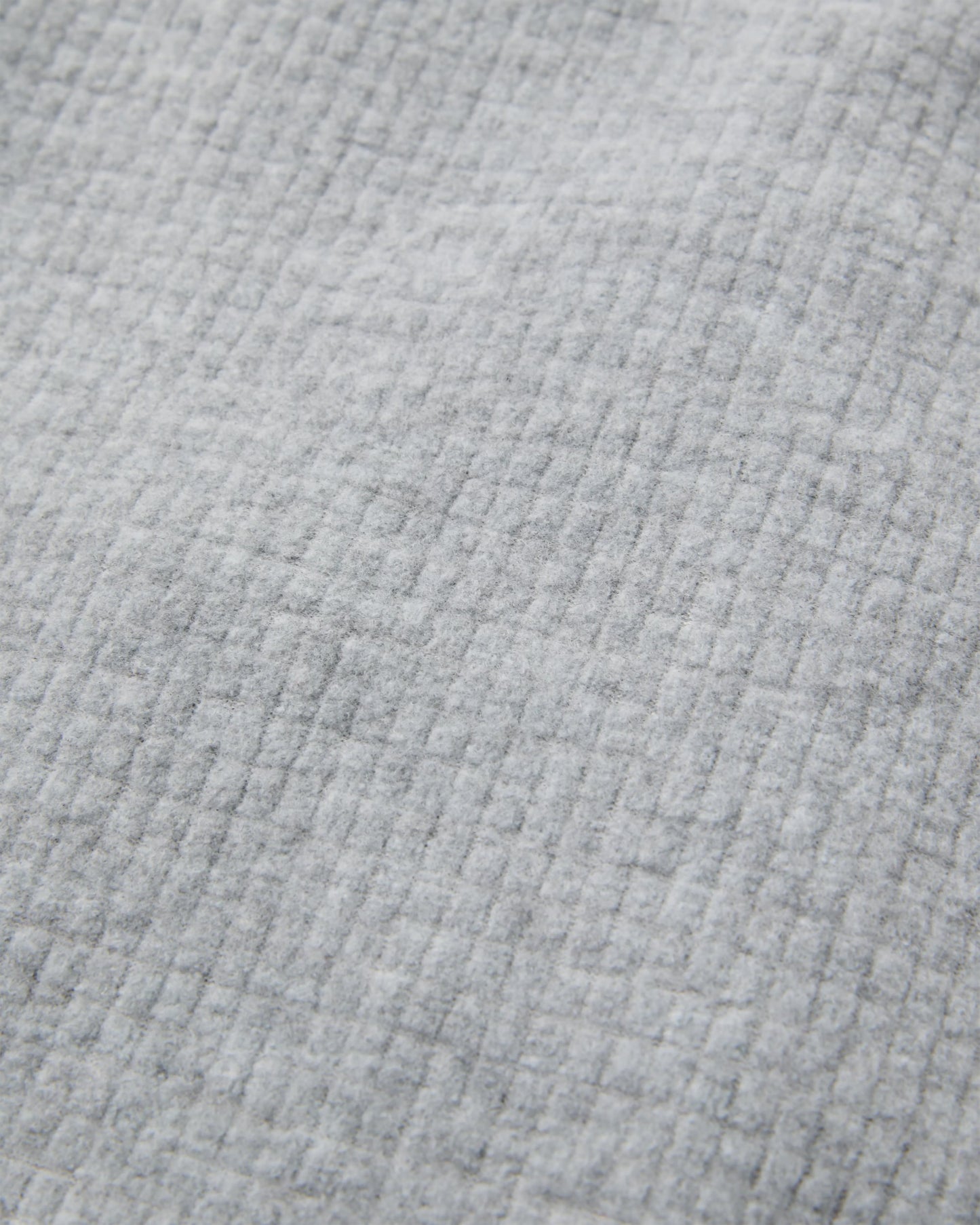 Forestscape Recycled Fleece Crew - Grey Marl - Flatlay