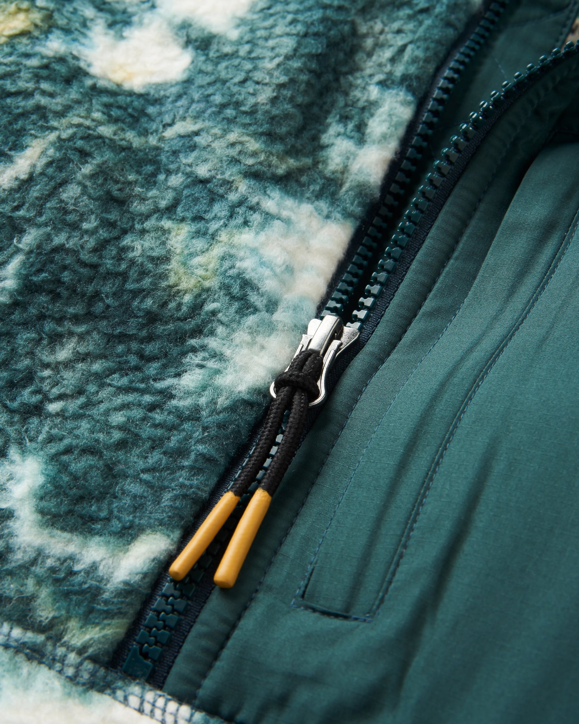 Home Recycled Sherpa Fleece - Frost Dark Fern - Flatlay