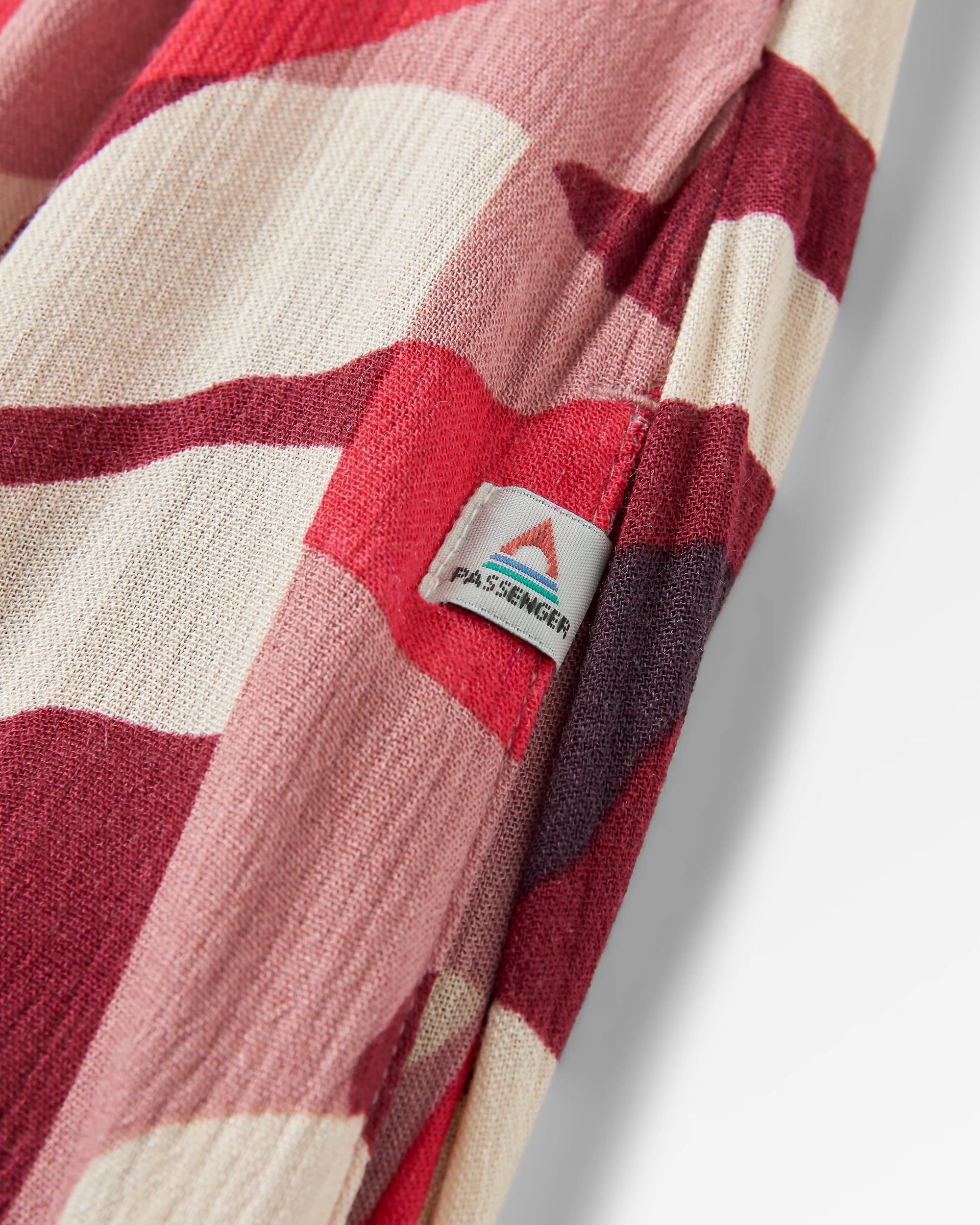 Soleis Woven Maxi Dress - Mountain Foliage Cranberry - Flatlay