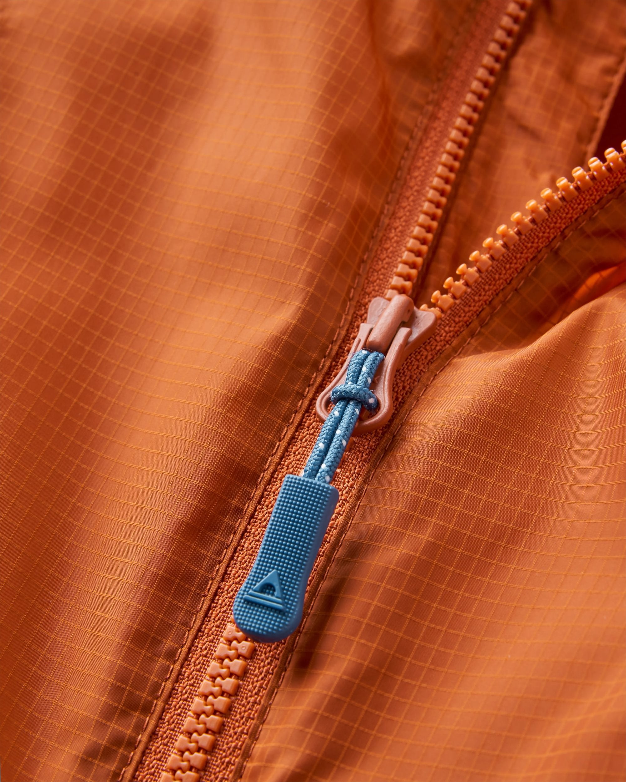 Gusto Recycled Windshell Jacket - Sunset Orange/Charcoal - Flatlay