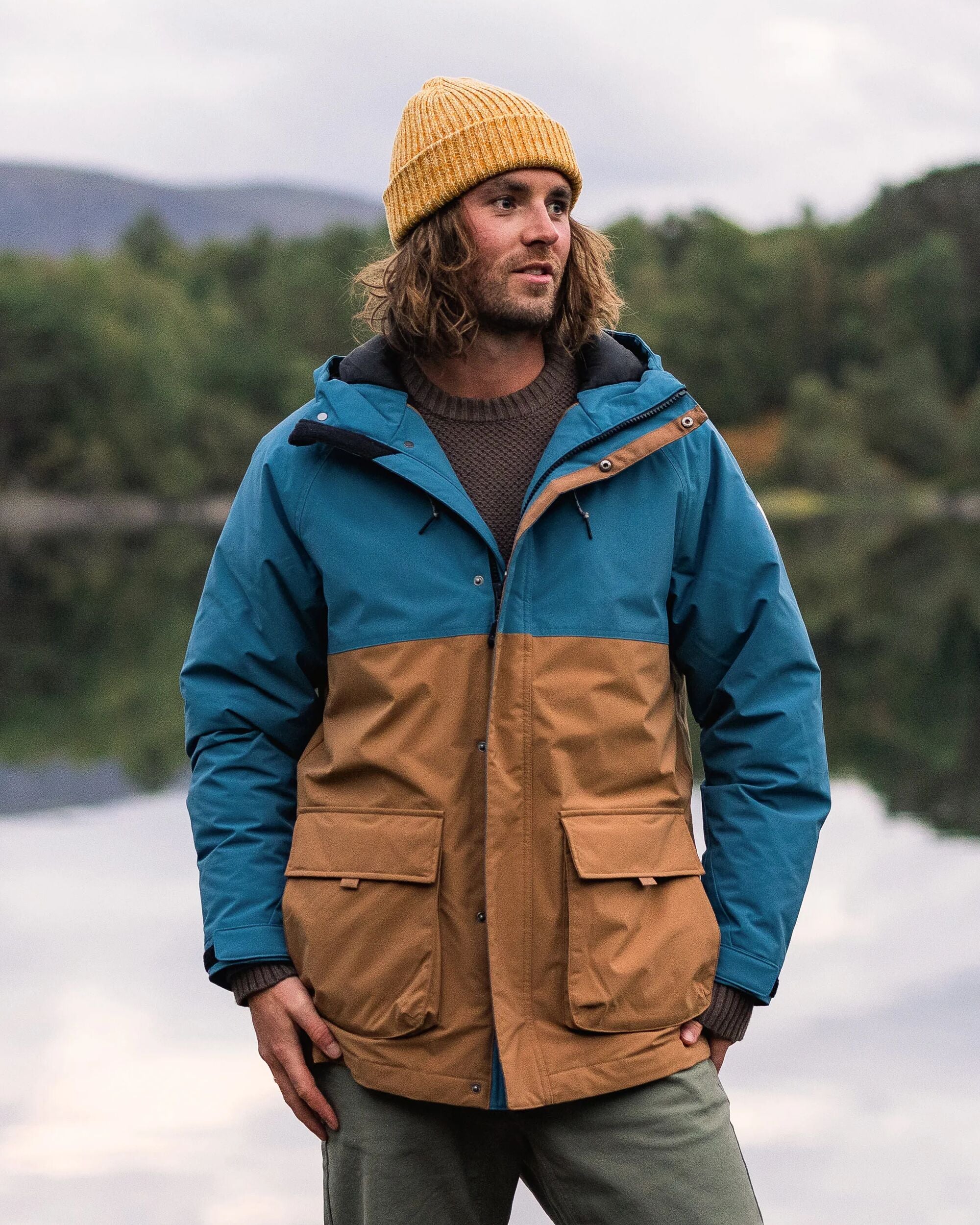 Baltic Recycled Insulated Parka - Toffee/Blue Steel - Lifestyle