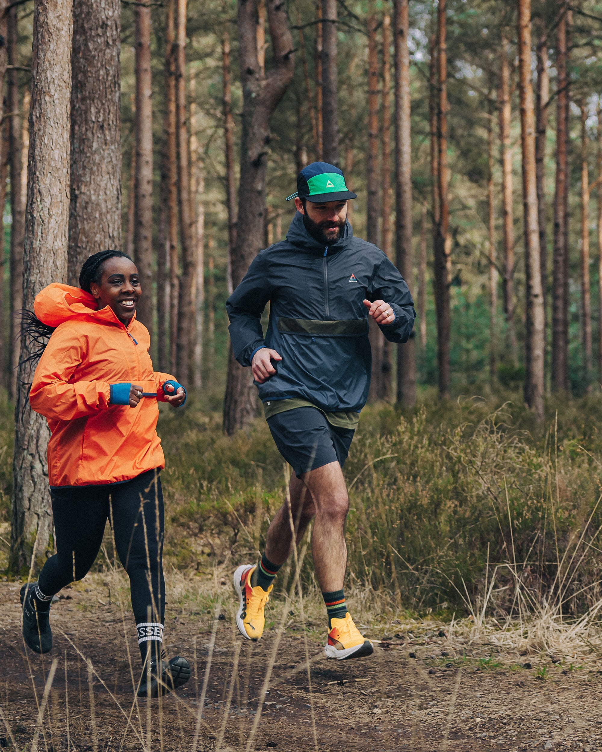 Gusto Recycled Windshell Anorak - Charcoal/Storm Grey - Lifestyle