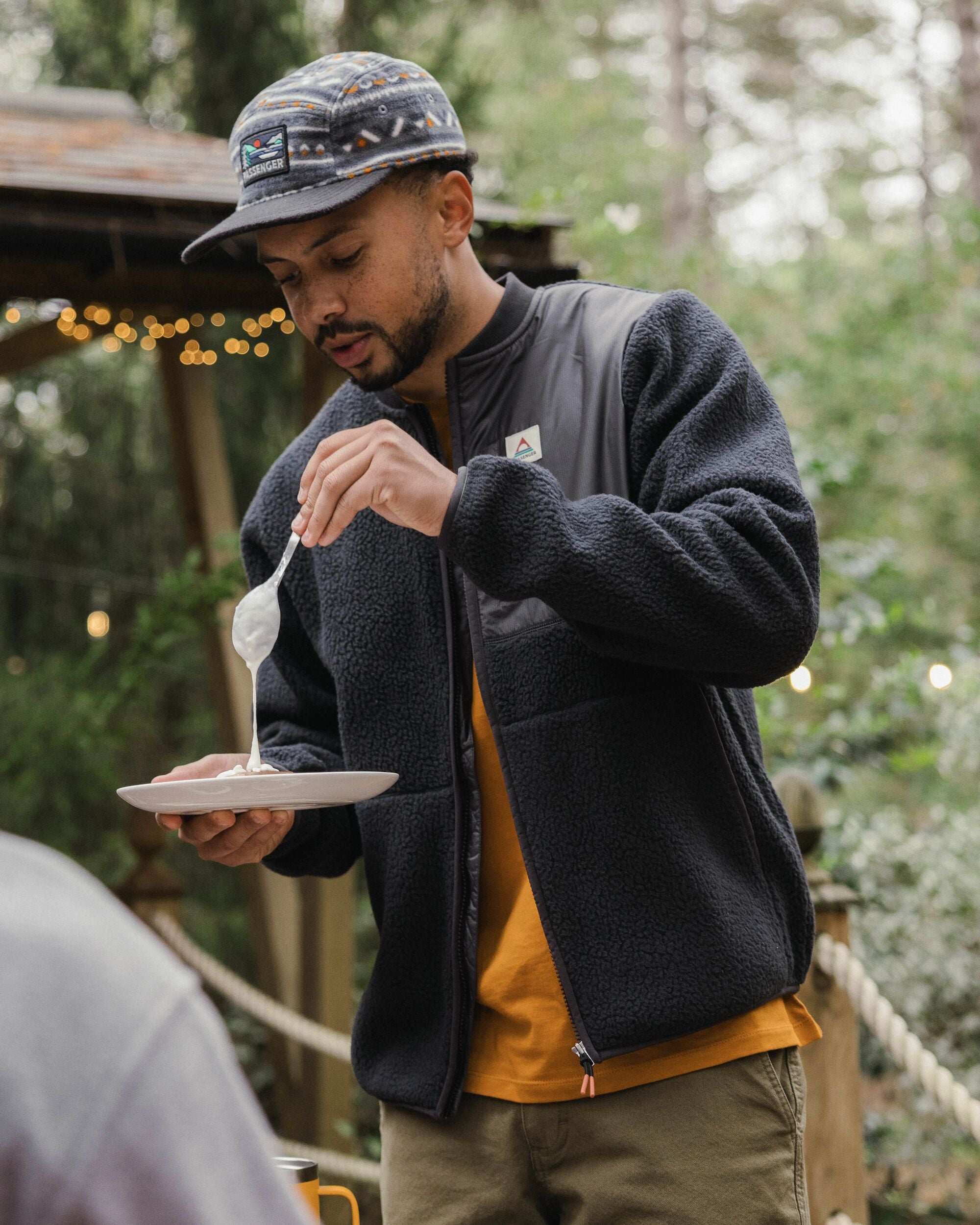 Reconnect Recycled Sherpa Fleece - Black - Lifestyle