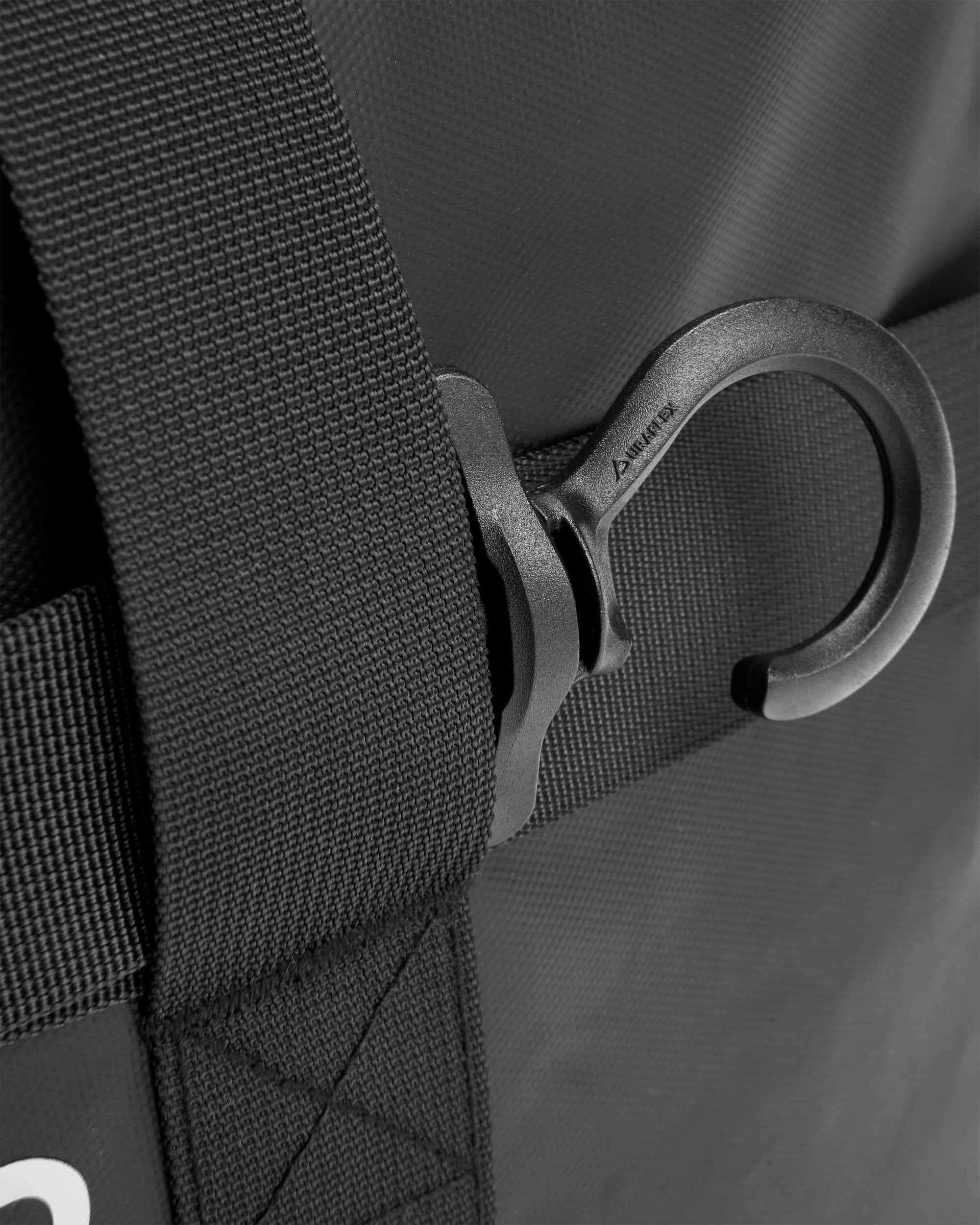 Vandrobe Recycled Duffel - Black - Flatlay