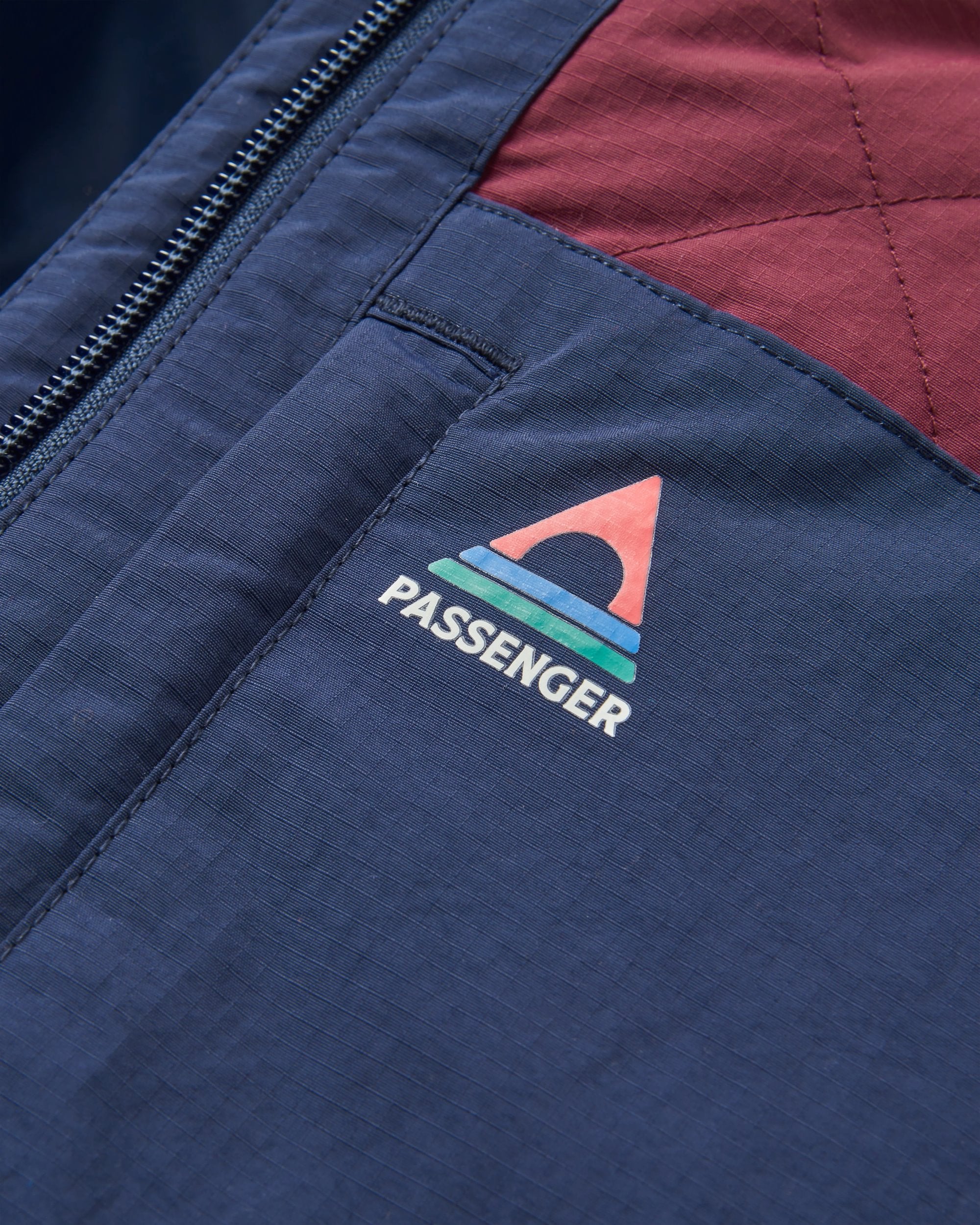 Lara Quilted Jacket - Toffee/Fig - Flatlay