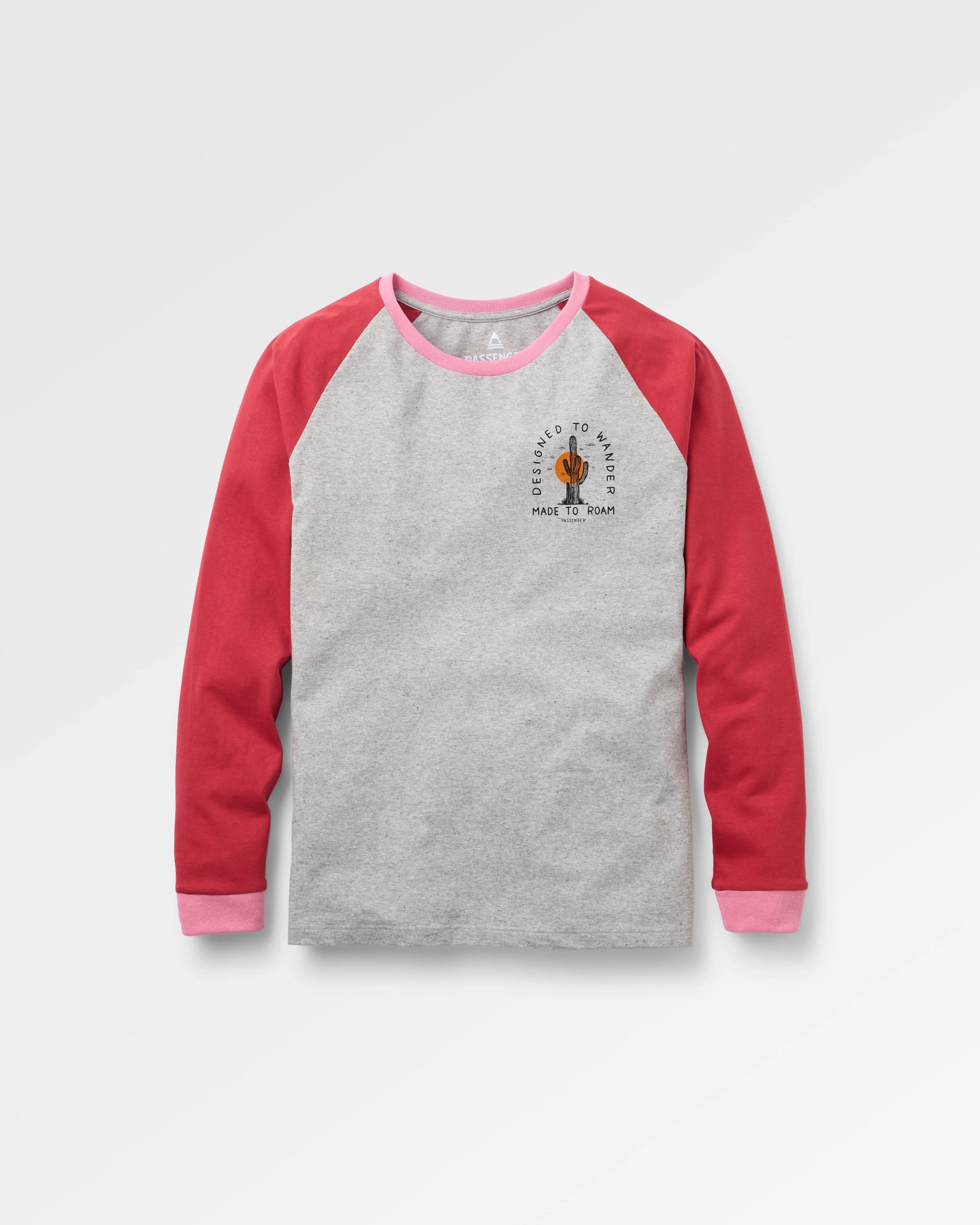 Riser LS T-Shirt - Grey Marl - Flatlay