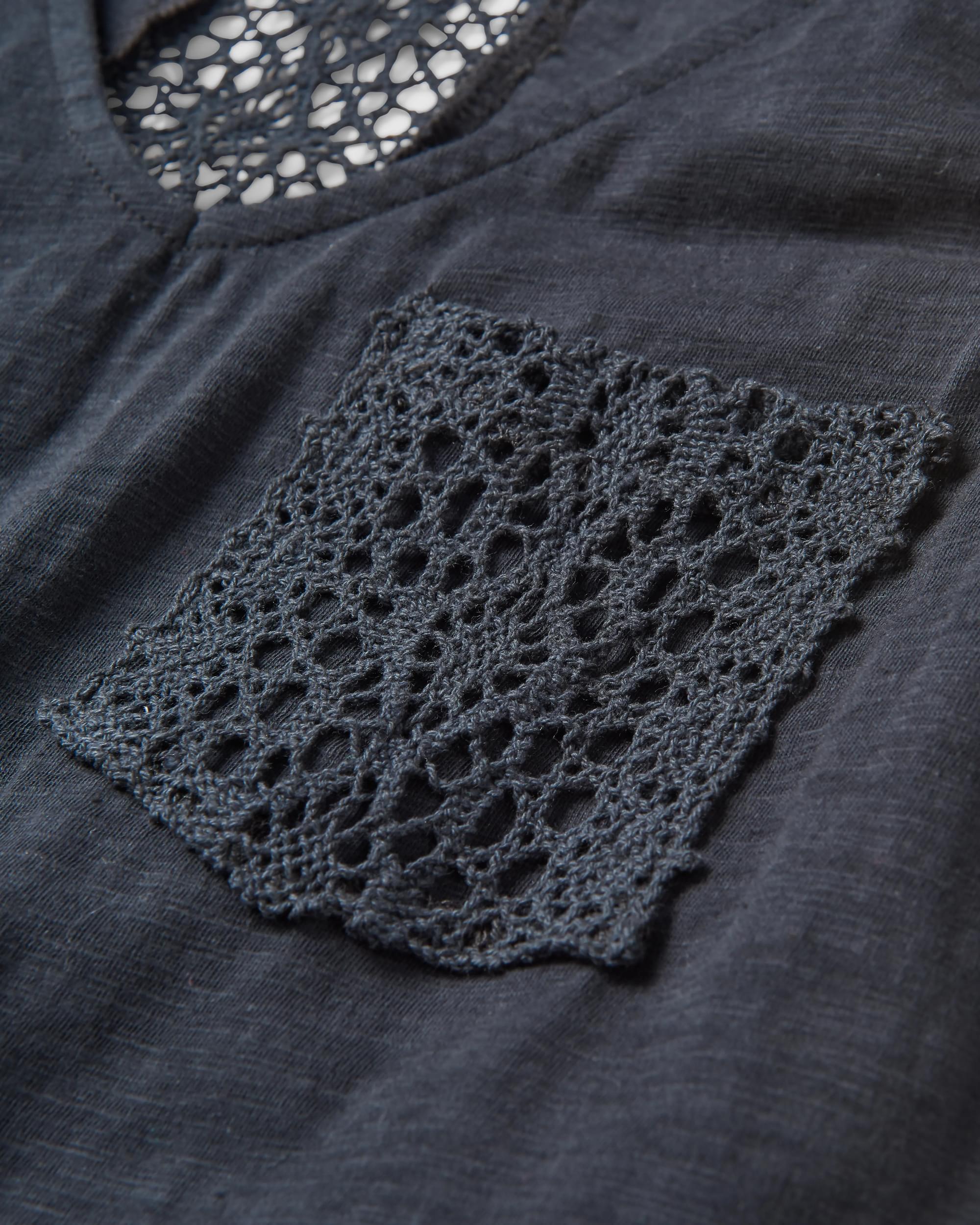 Rivergate Recycled Cotton Dress - Black - Flatlay