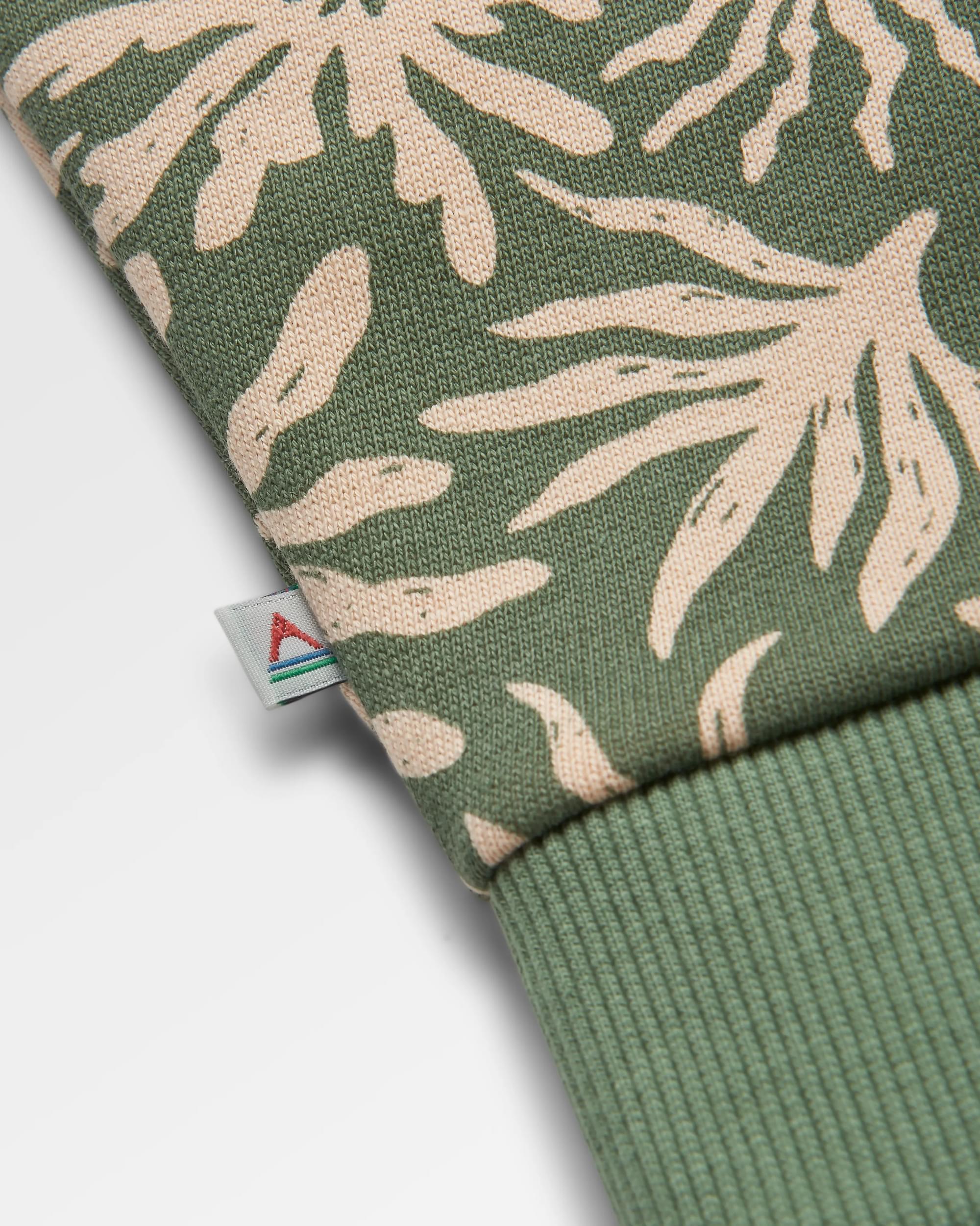 Arame Organic Cotton Hoodie - Seaweed Pistachio - Flatlay