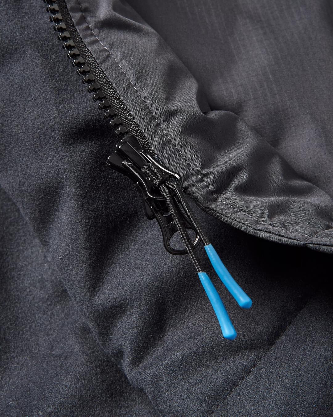 Escapism Recycled Towel Lined Changing Robe - Black - Flatlay