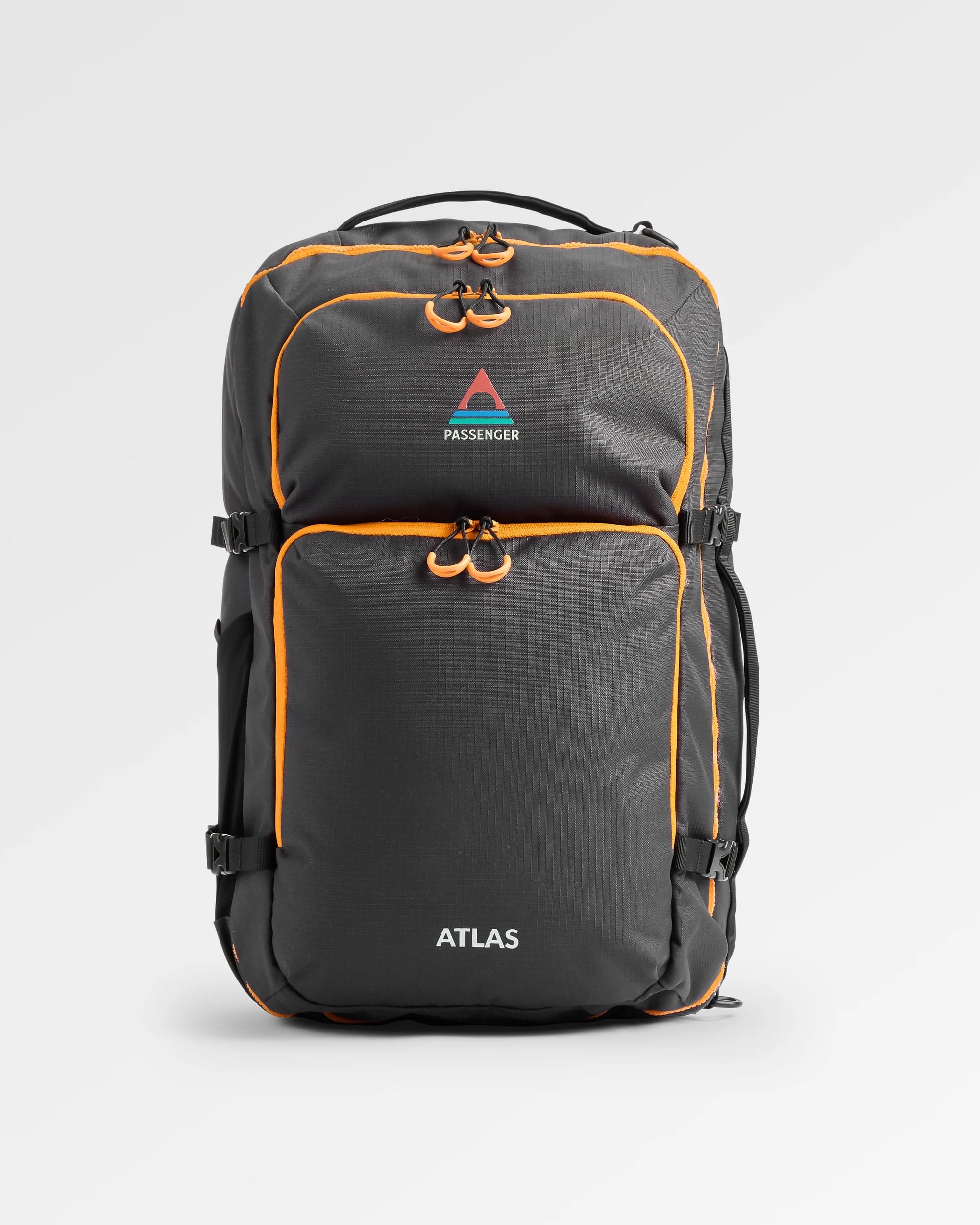 Atlas Recycled Backpack Duffel - Black - Flatlay