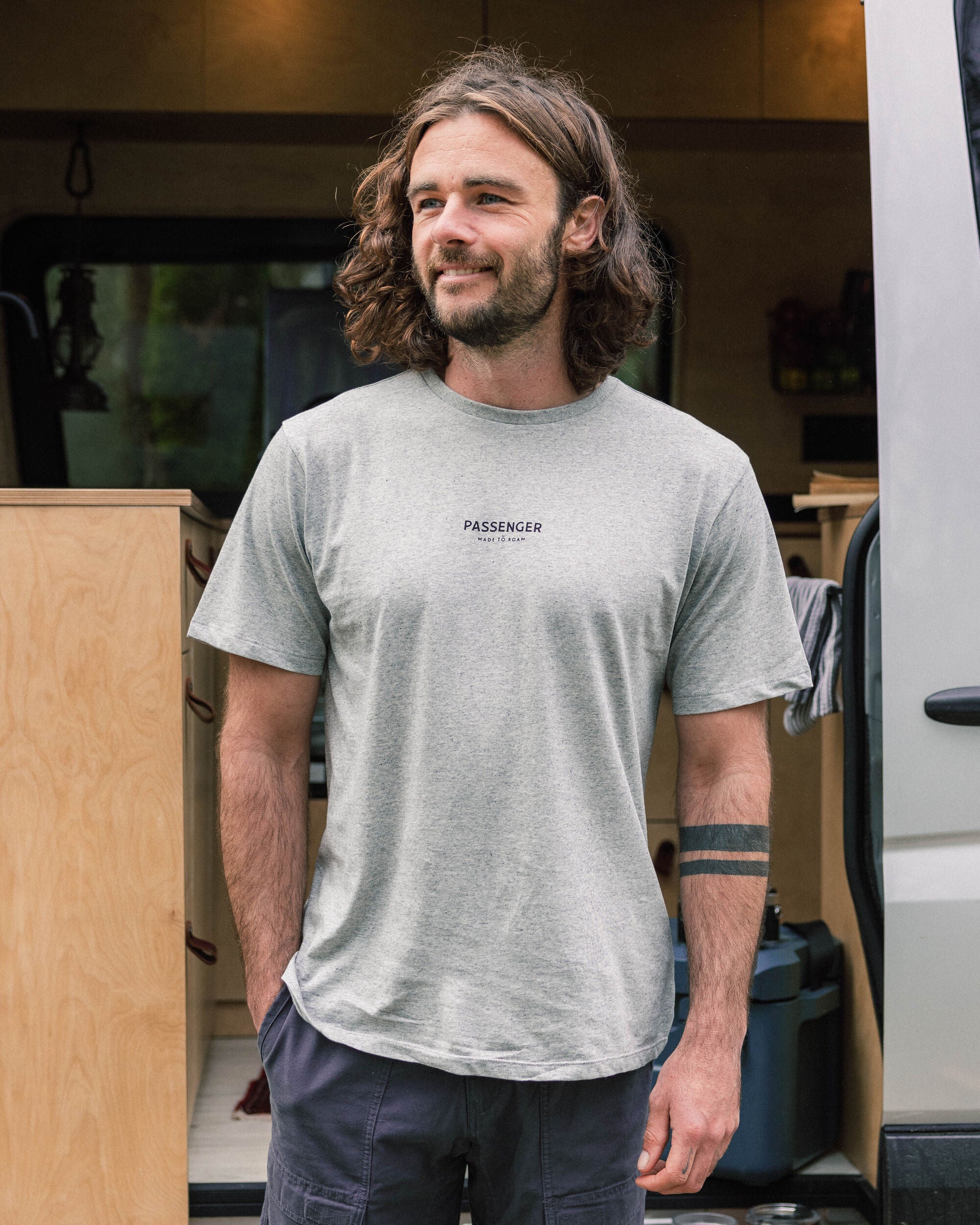 Passenger T-Shirt - Grey Marl - Lifestyle