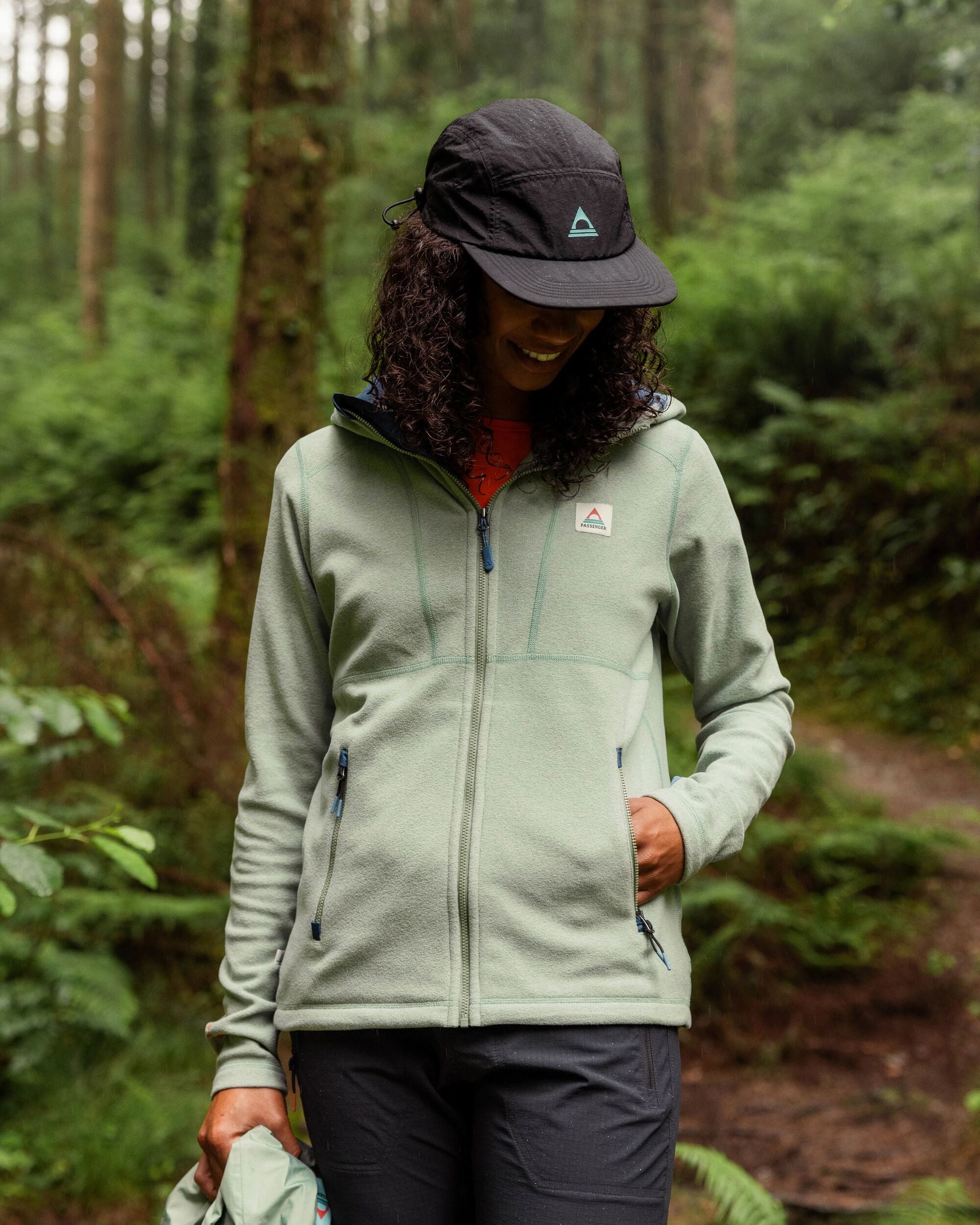 Crest Recycled Polartec® Fleece Hoodie - Pistachio - Lifestyle
