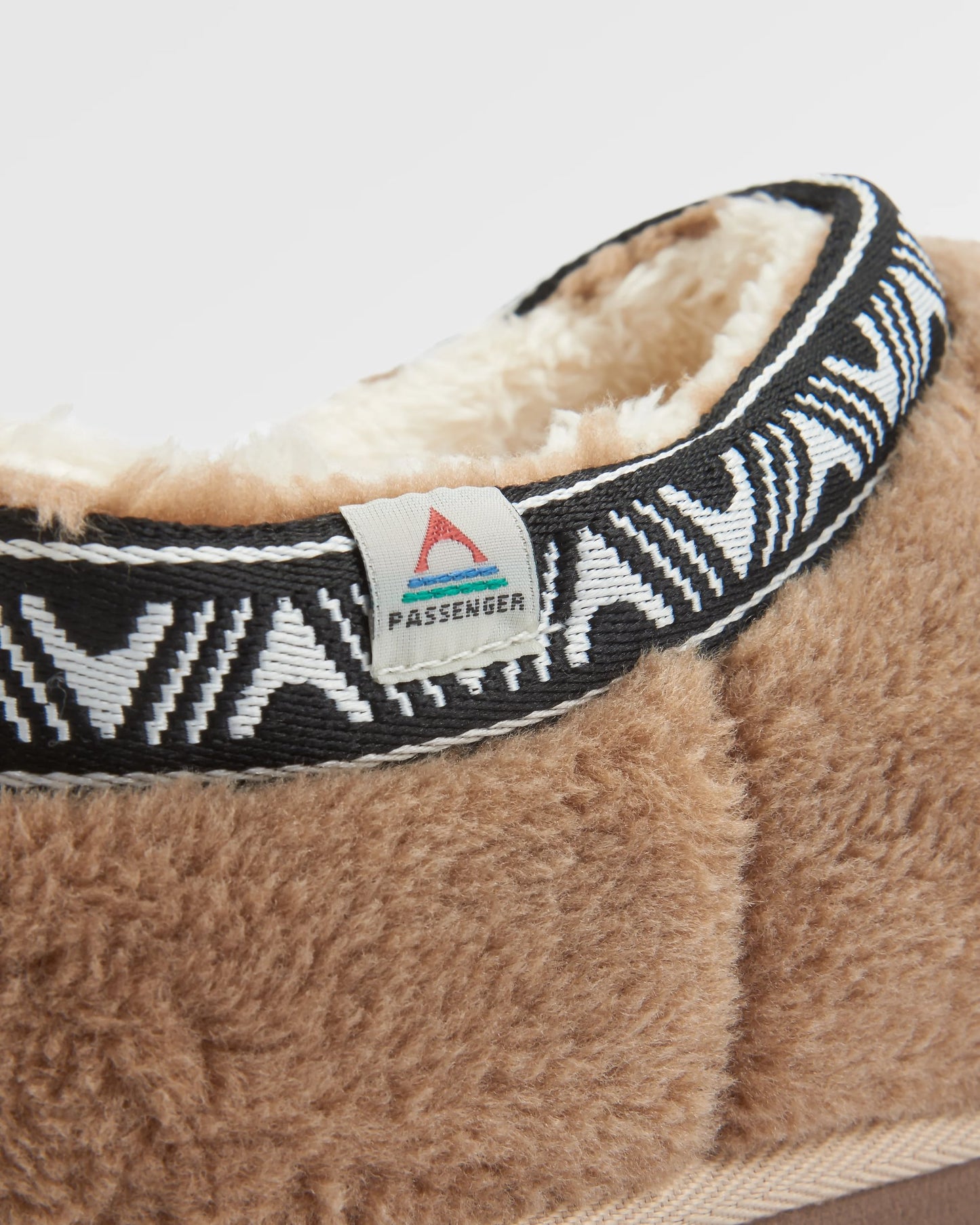 Ember Sherpa Fleece Slipper - Biscuit - Flatlay
