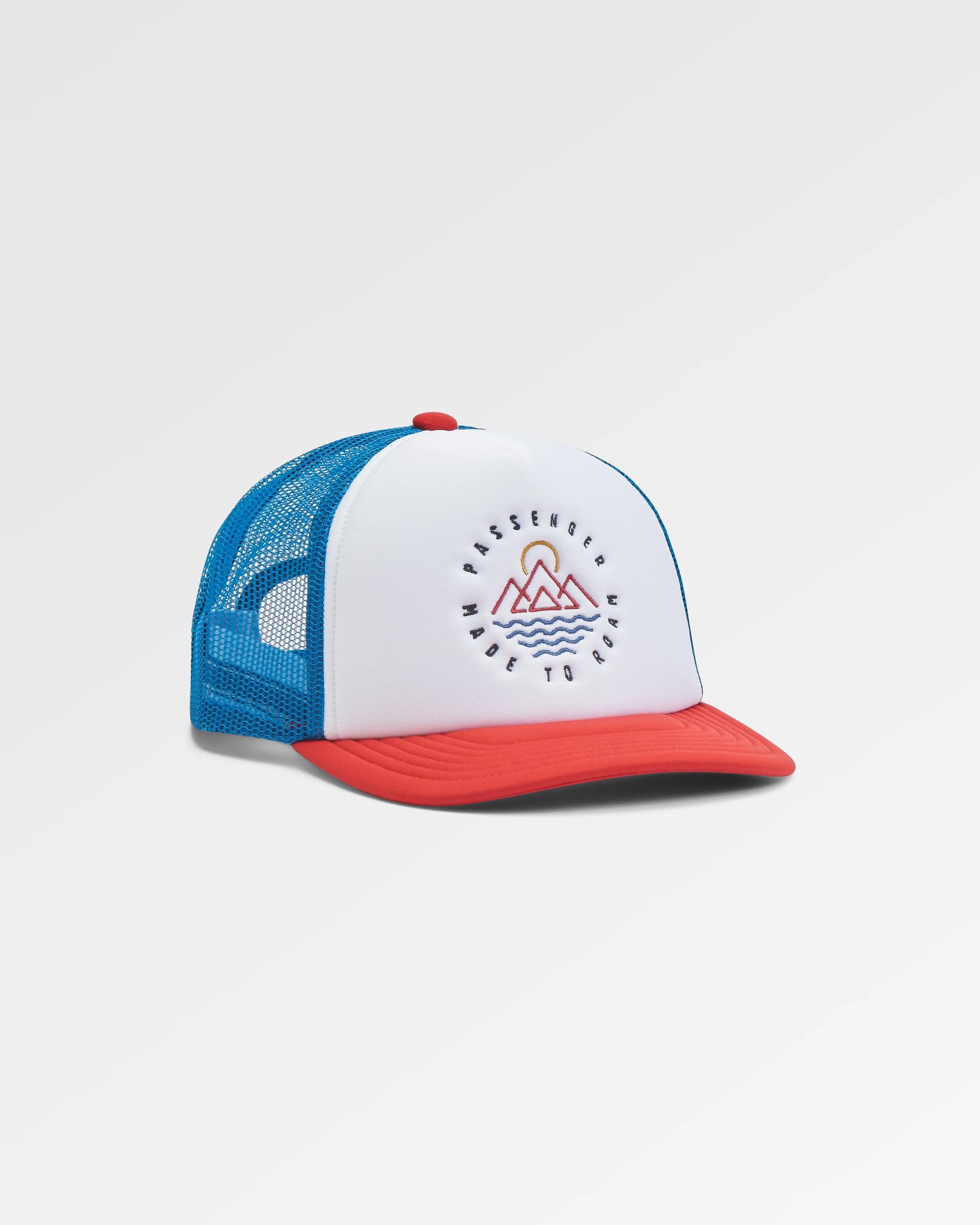Escapism Snapback Trucker Cap - Moonlight Blue/Red Spice - Flatlay