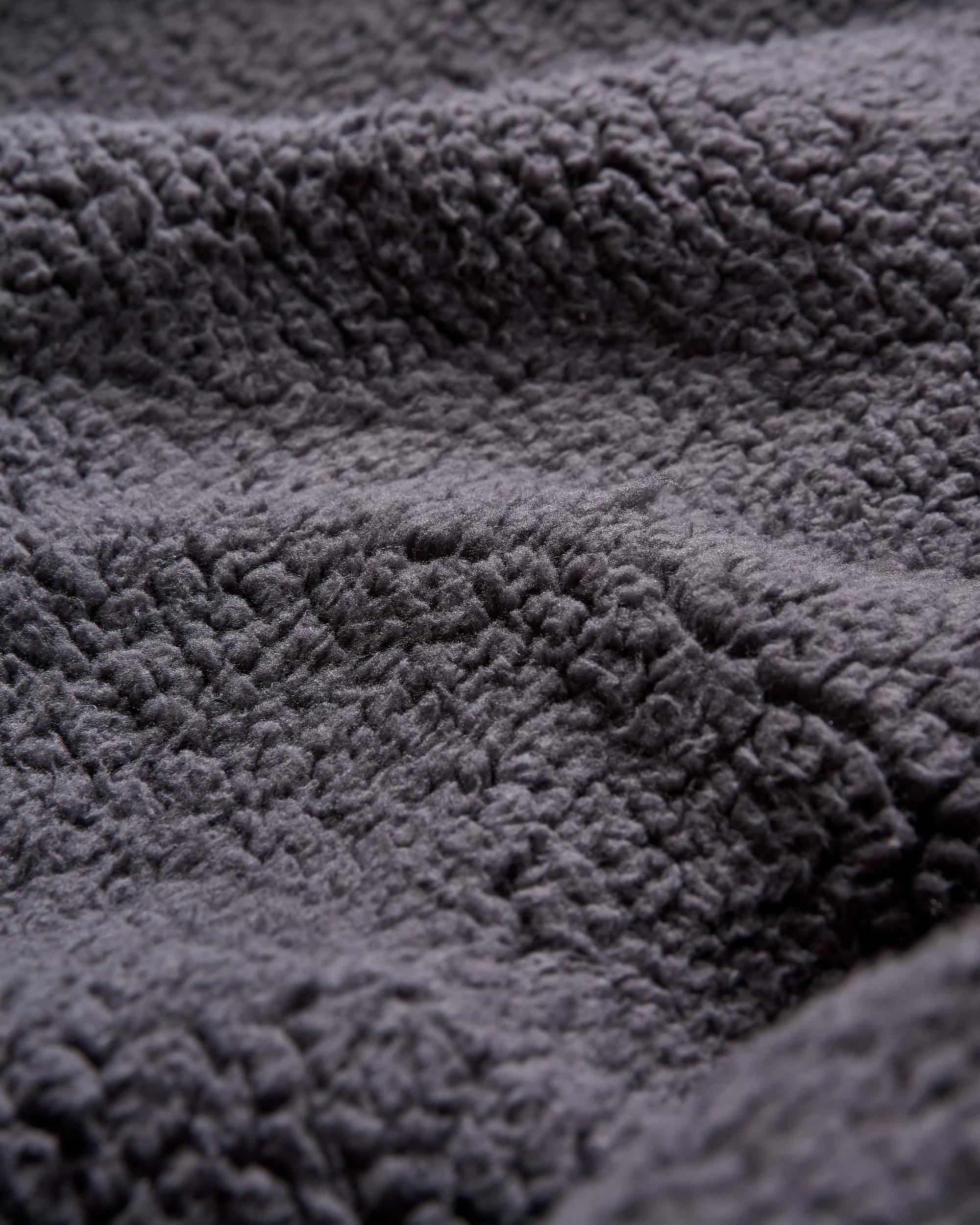 Waves Recycled Sherpa-Lined Changing Robe - Dark Denim/ Deep Navy - Flatlay