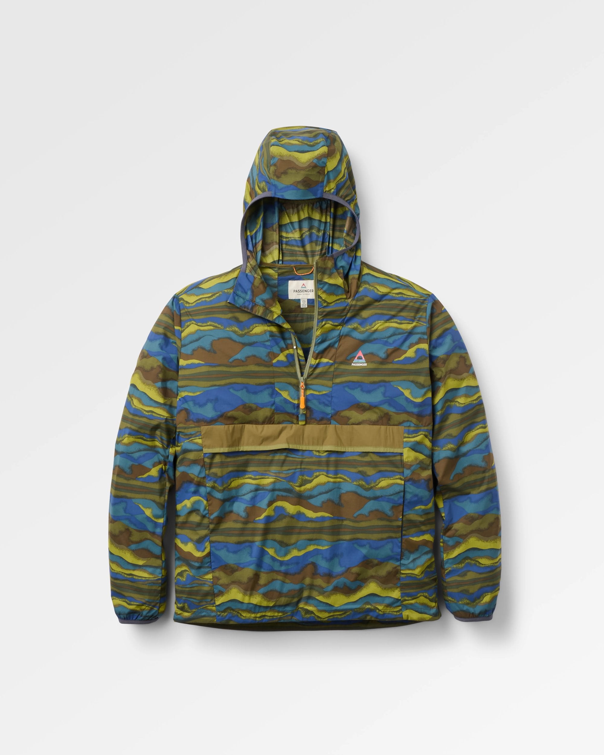 Gusto 2.0 Windshell Anorak - Reflection Khaki - Flatlay