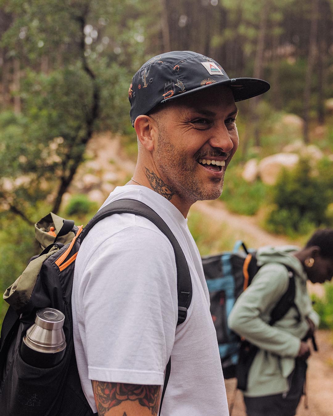 Aventura Recycled 5 Panel Cap - Black - Lifestyle - Male