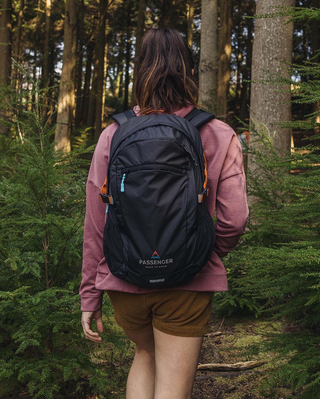 Track Recycled 30L Backpack - Black - Lifestyle - Female