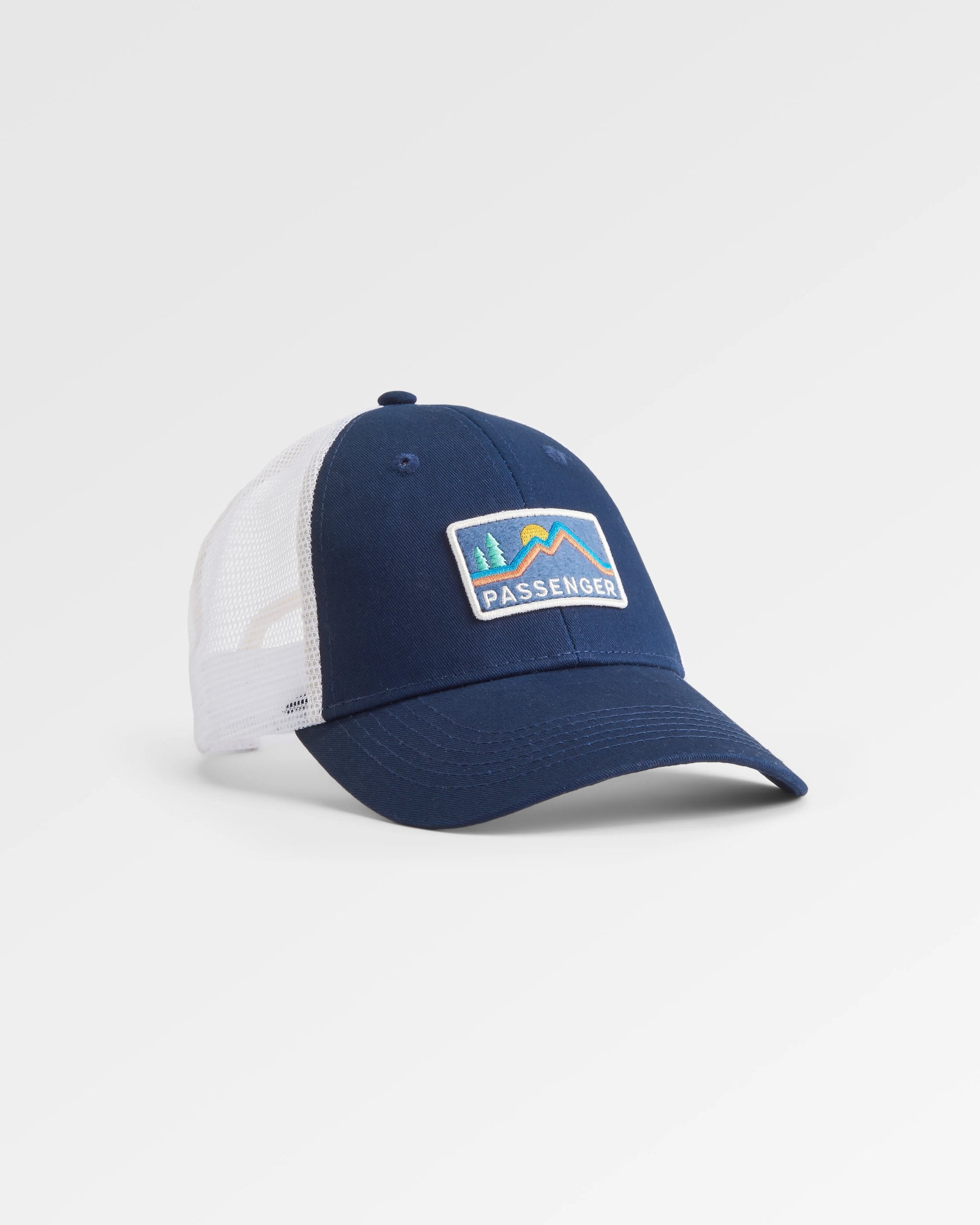 Made To Roam Mesh Snapback Cap - Rich Navy - Flatlay