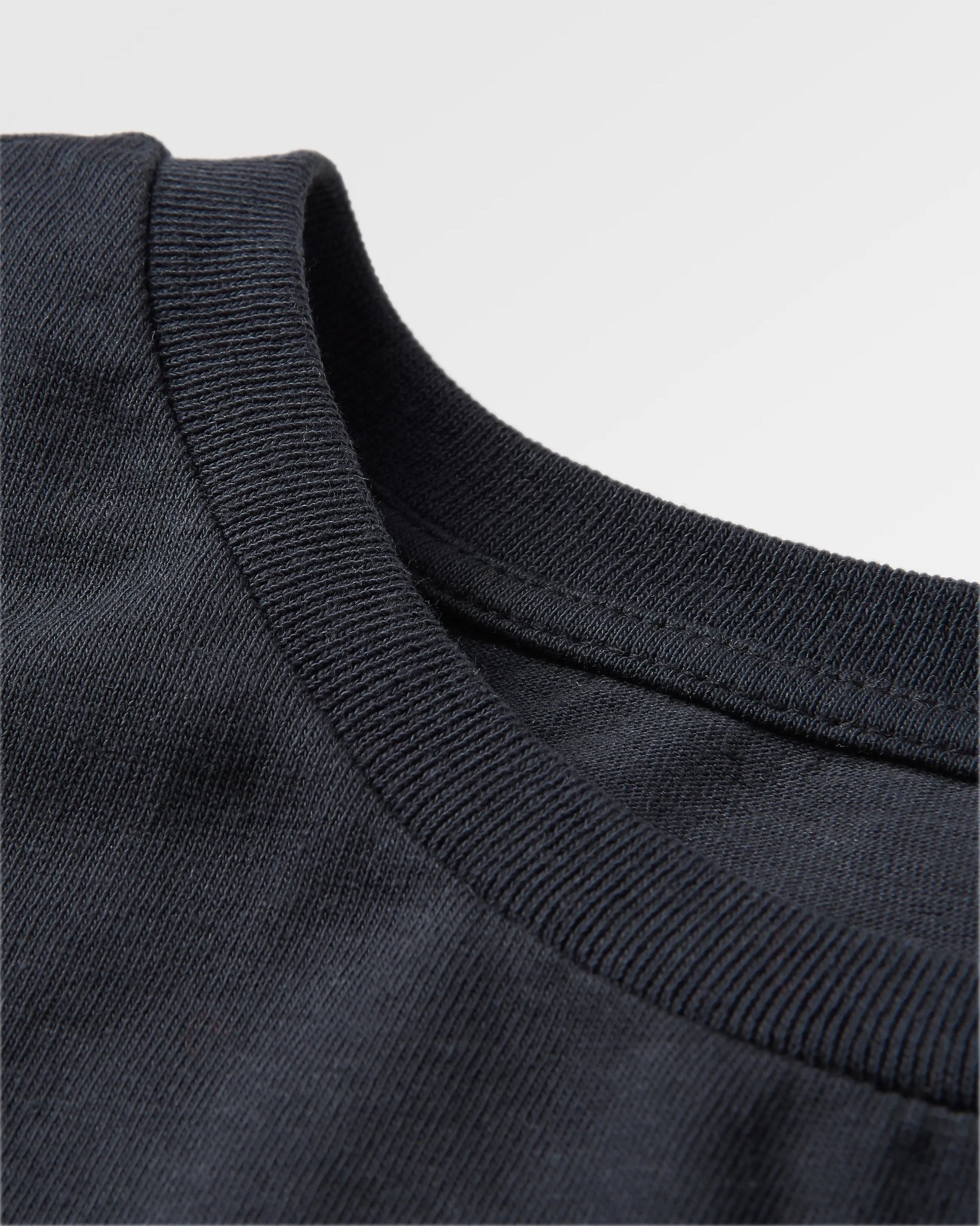 Escapism Recycled Cotton T-Shirt - Black - Flatlay