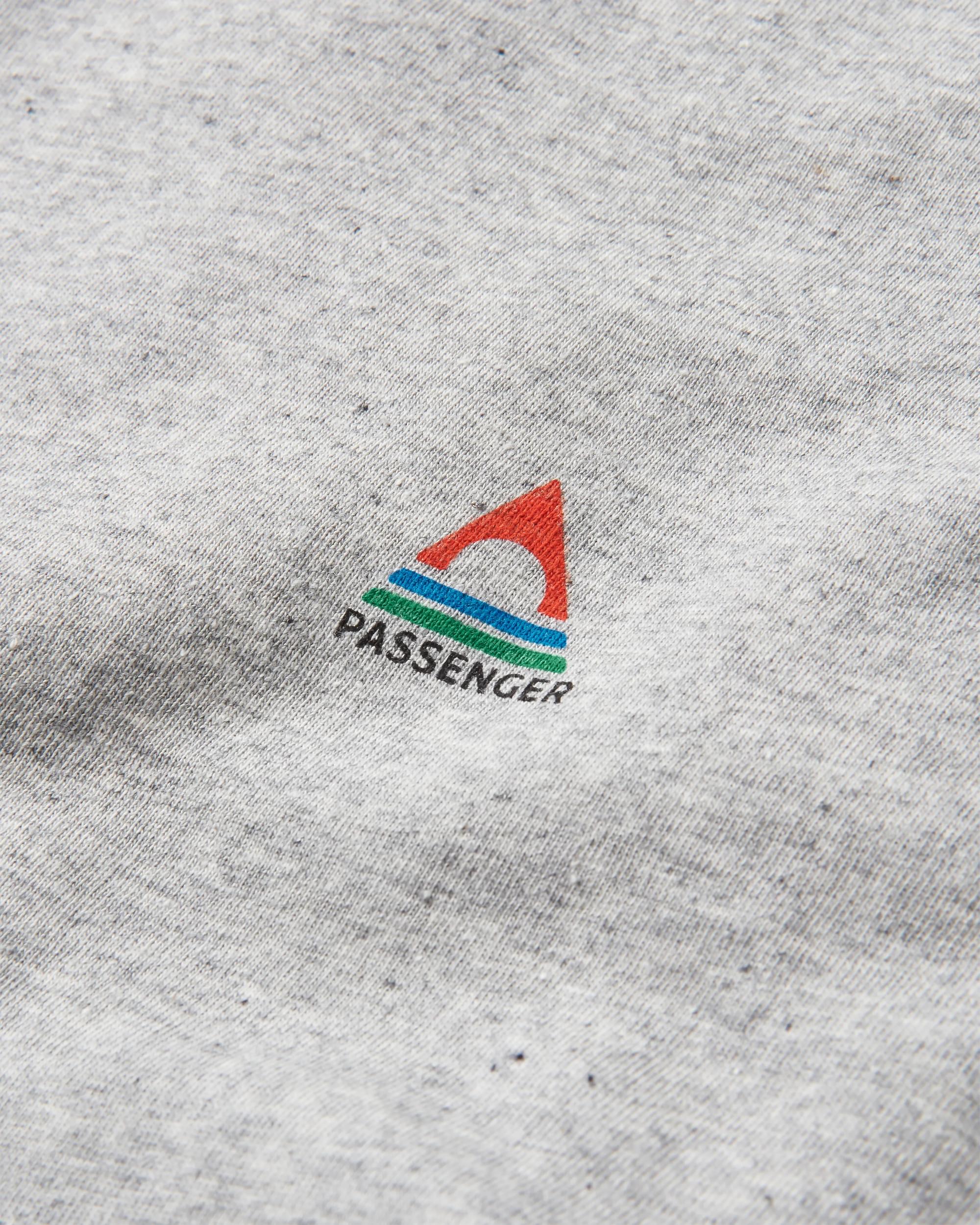 Classic Logo Recycled Cotton T-Shirt - Mid Grey Marl - Flatlay