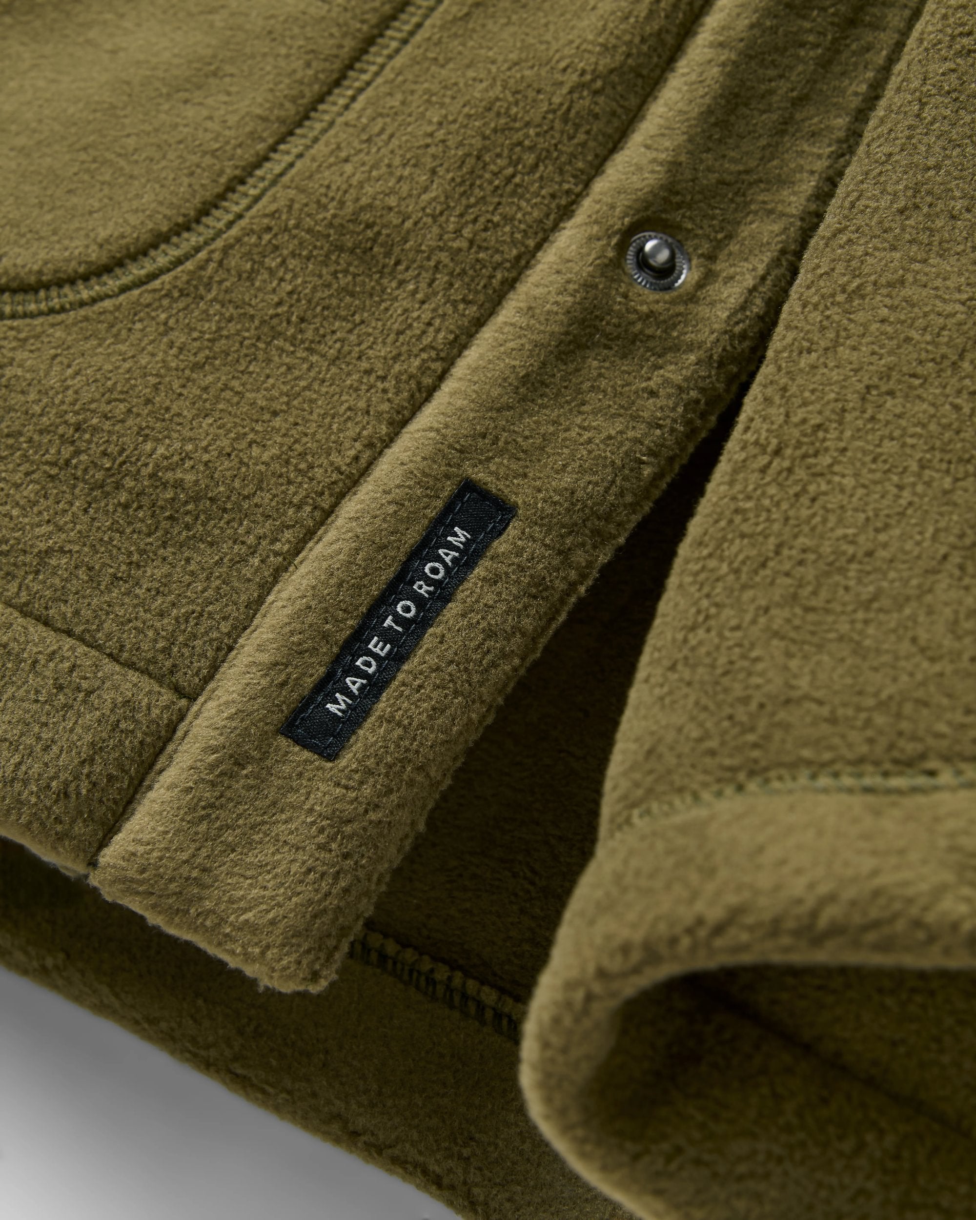 Adapt Recycled Polartec® Overshirt - Dark Olive - Flatlay
