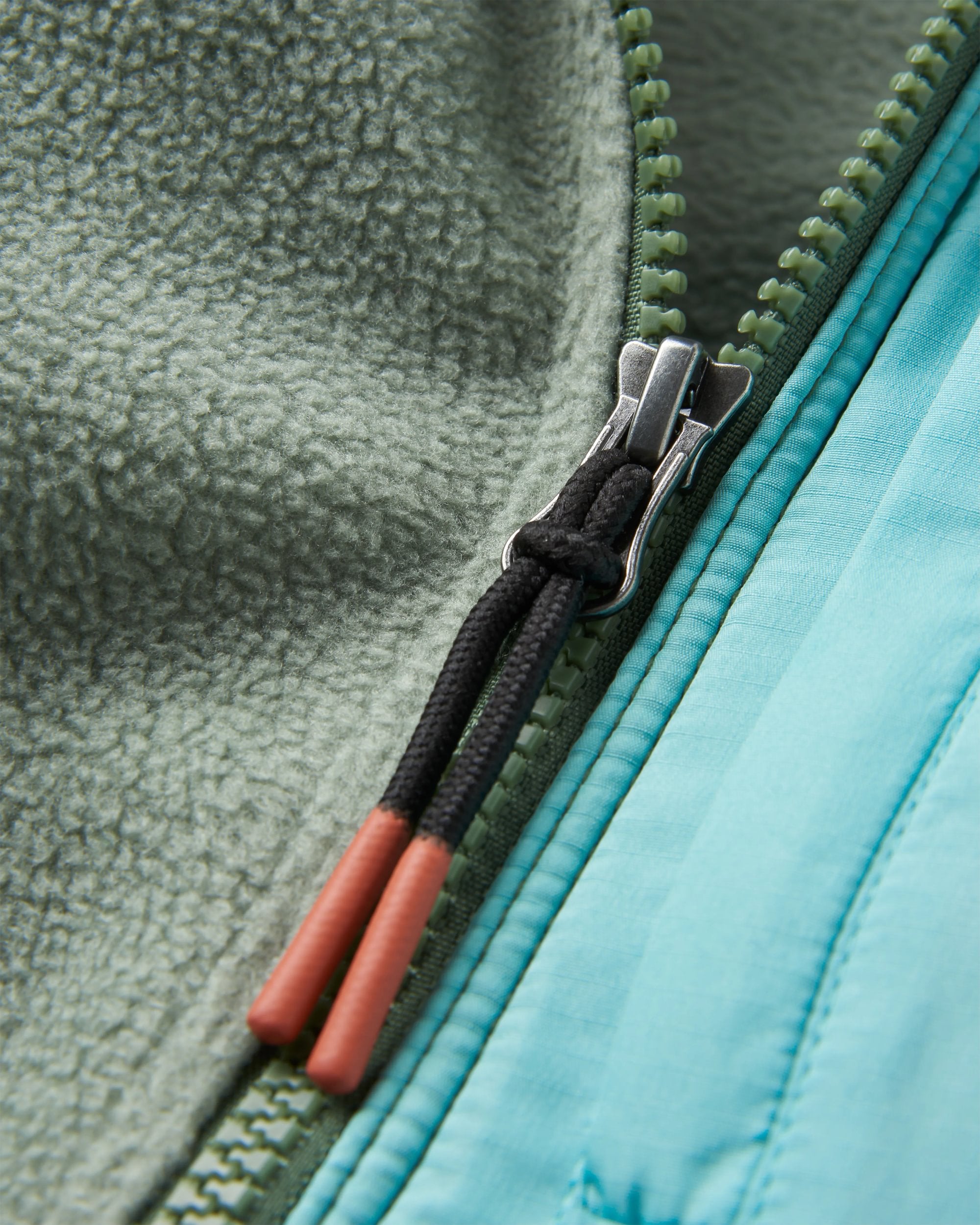 Caspian Recycled Polar Fleece - Wild Green - Flatlay