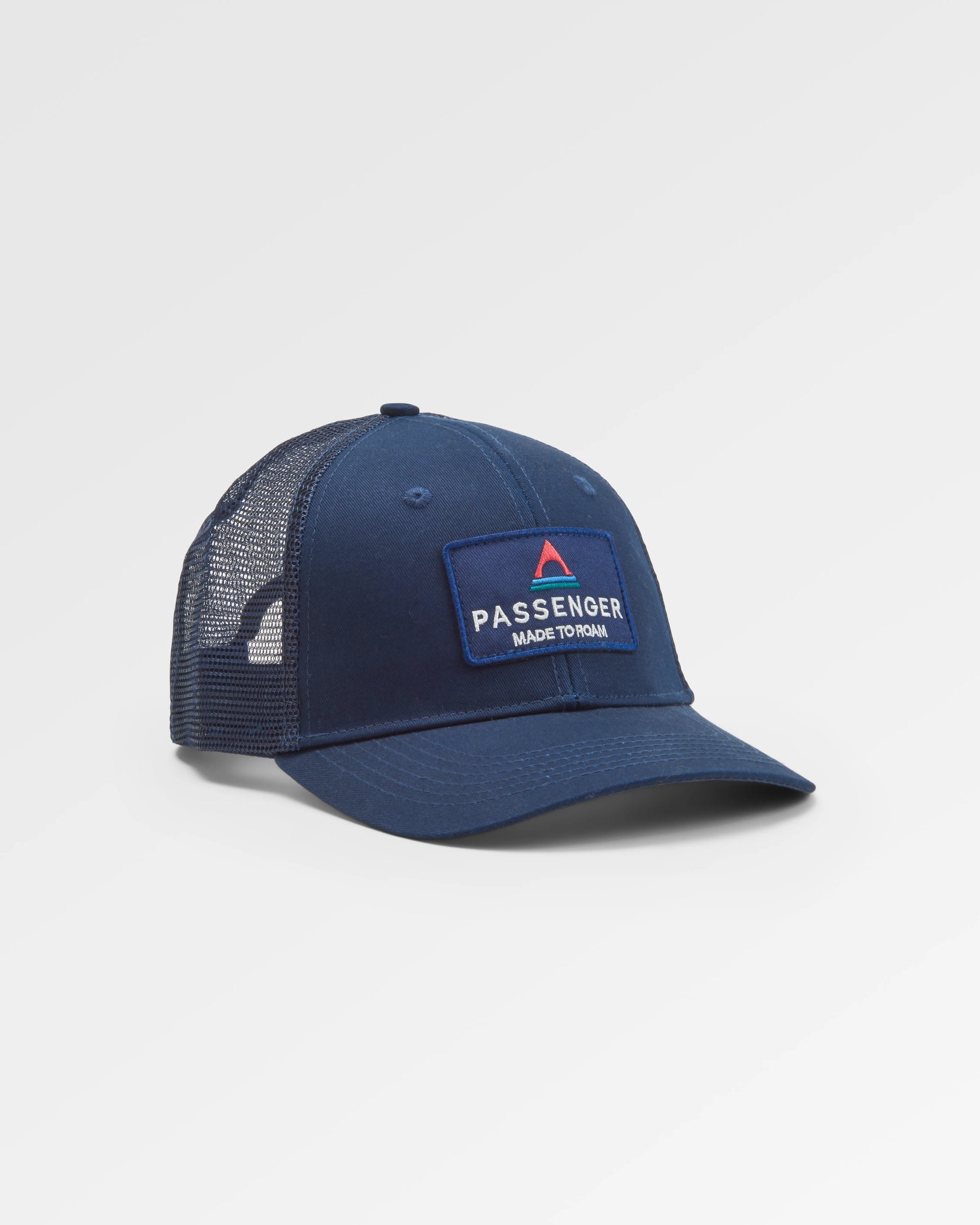 Core Recycled Cotton Trucker Cap - Rich Navy - Flatlay