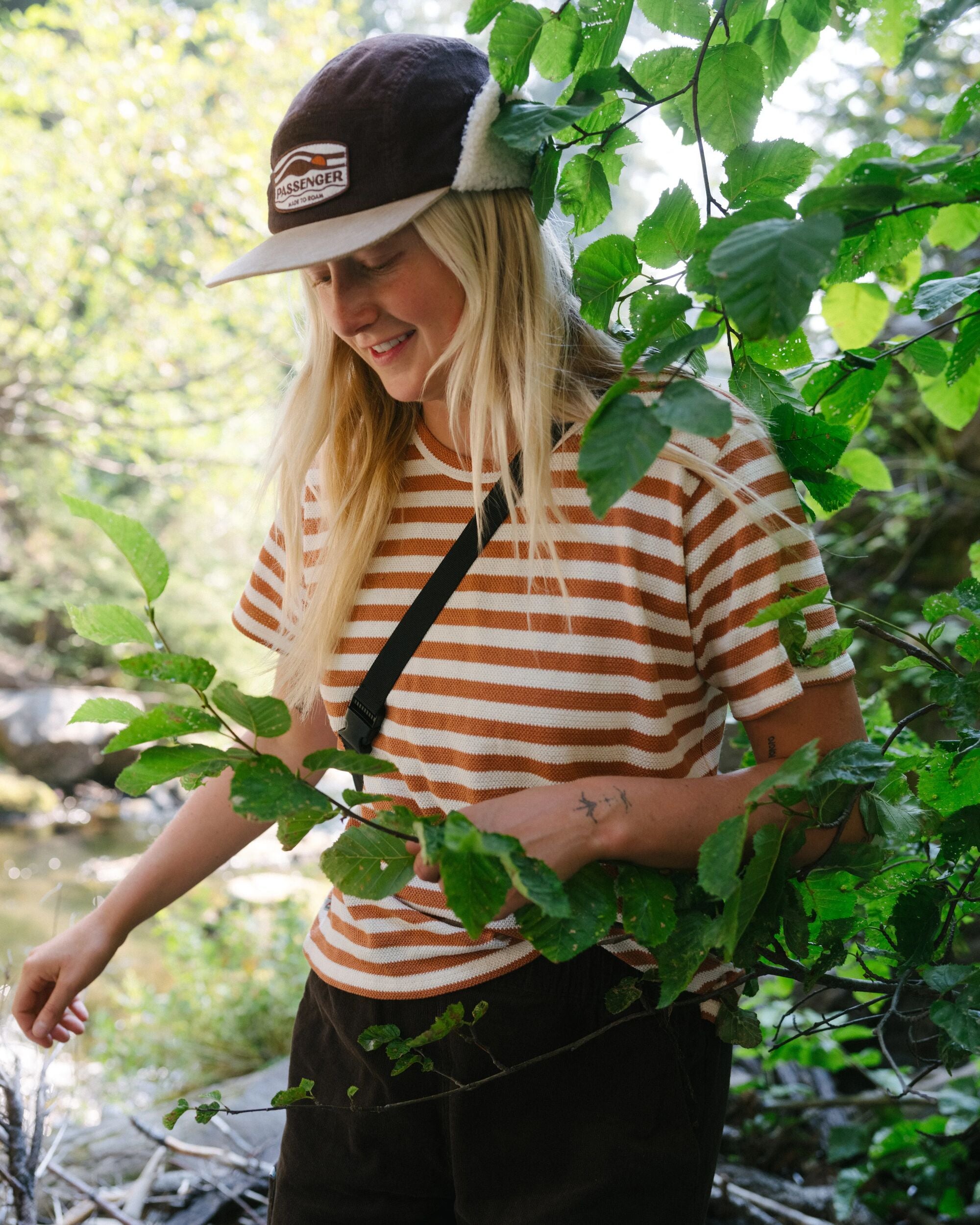 Panorama Recycled Cotton T-Shirt - Glazed Ginger - Lifestyle