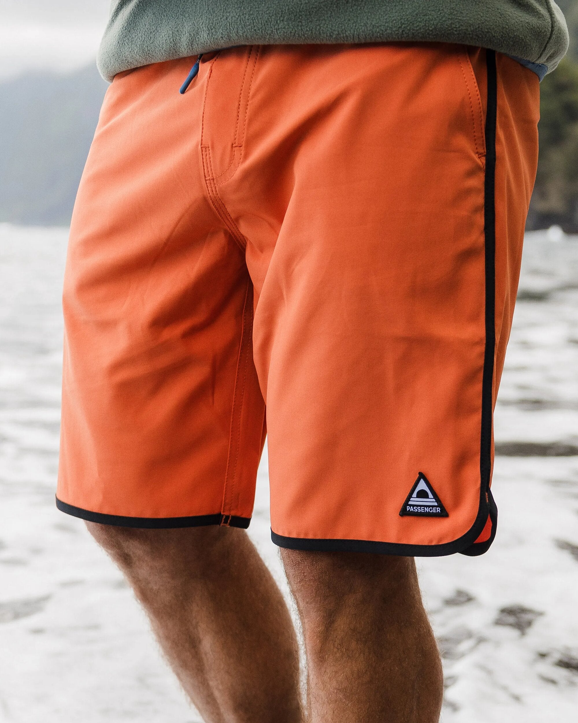 Breaks Recycled Boardshort - Burnt Orange - Lifestyle