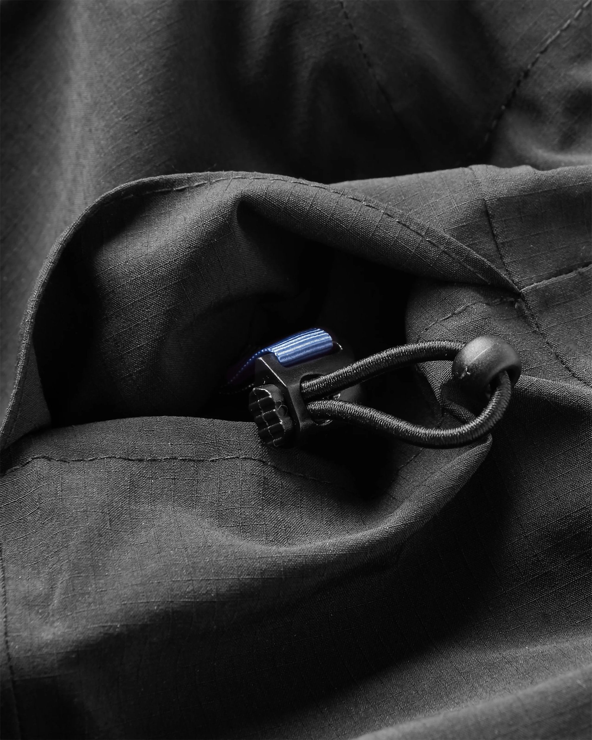 Rainier Waterproof Parka - Black - Flatlay