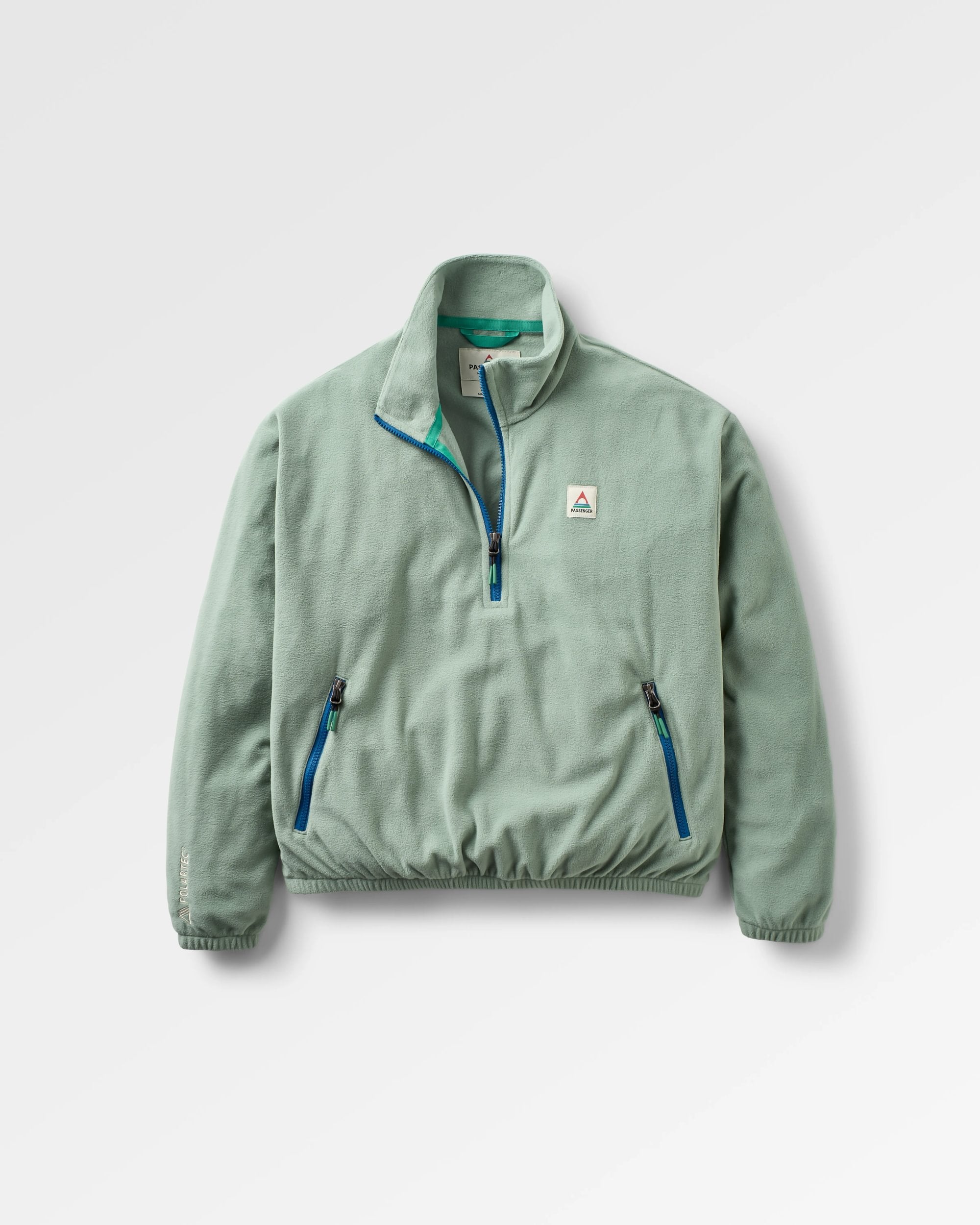 Ayla Recycled Micro Polartec® Fleece - Pistachio - Flatlay