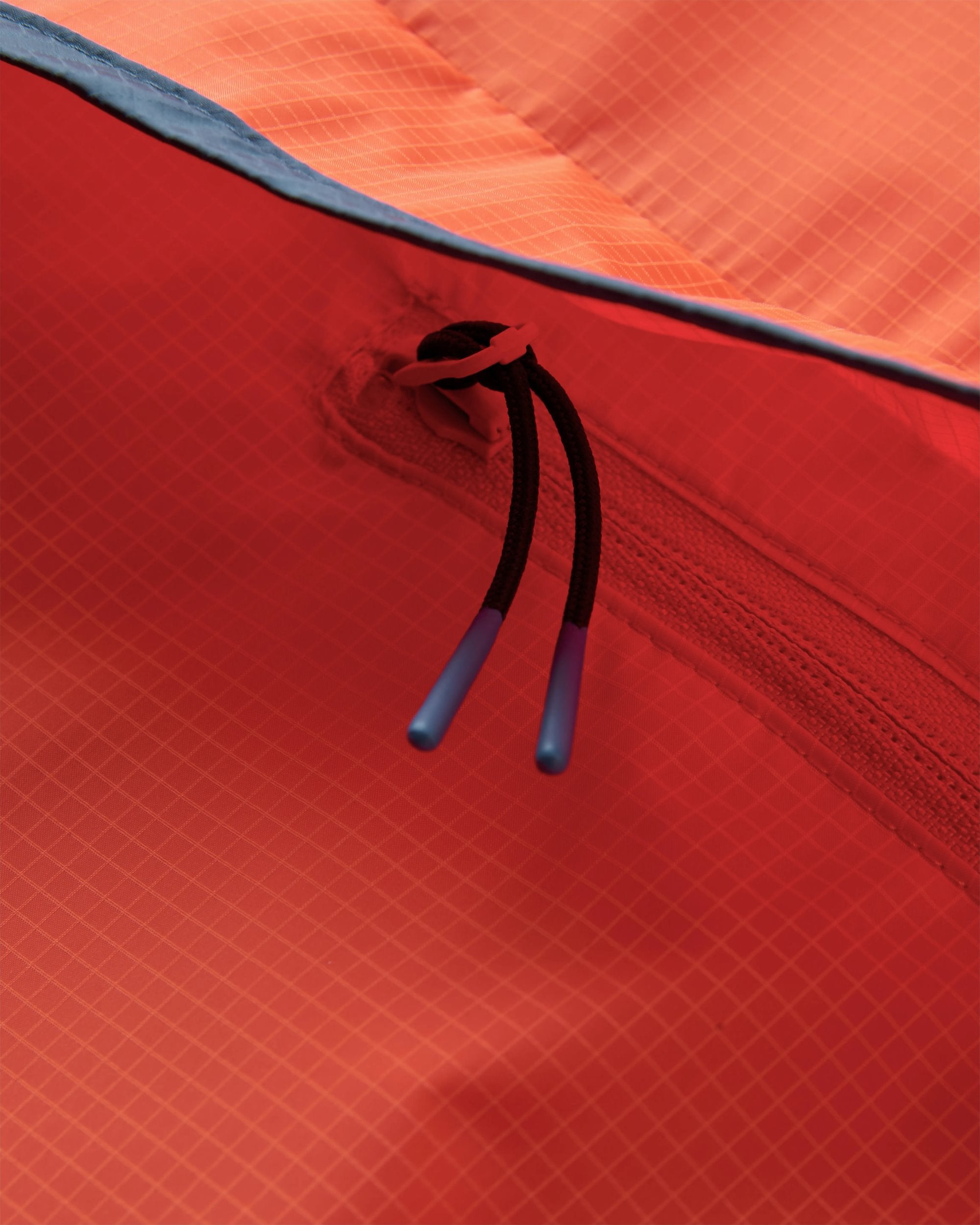 Viento Recycled Windshell Anorak - Ember Orange - Flatlay