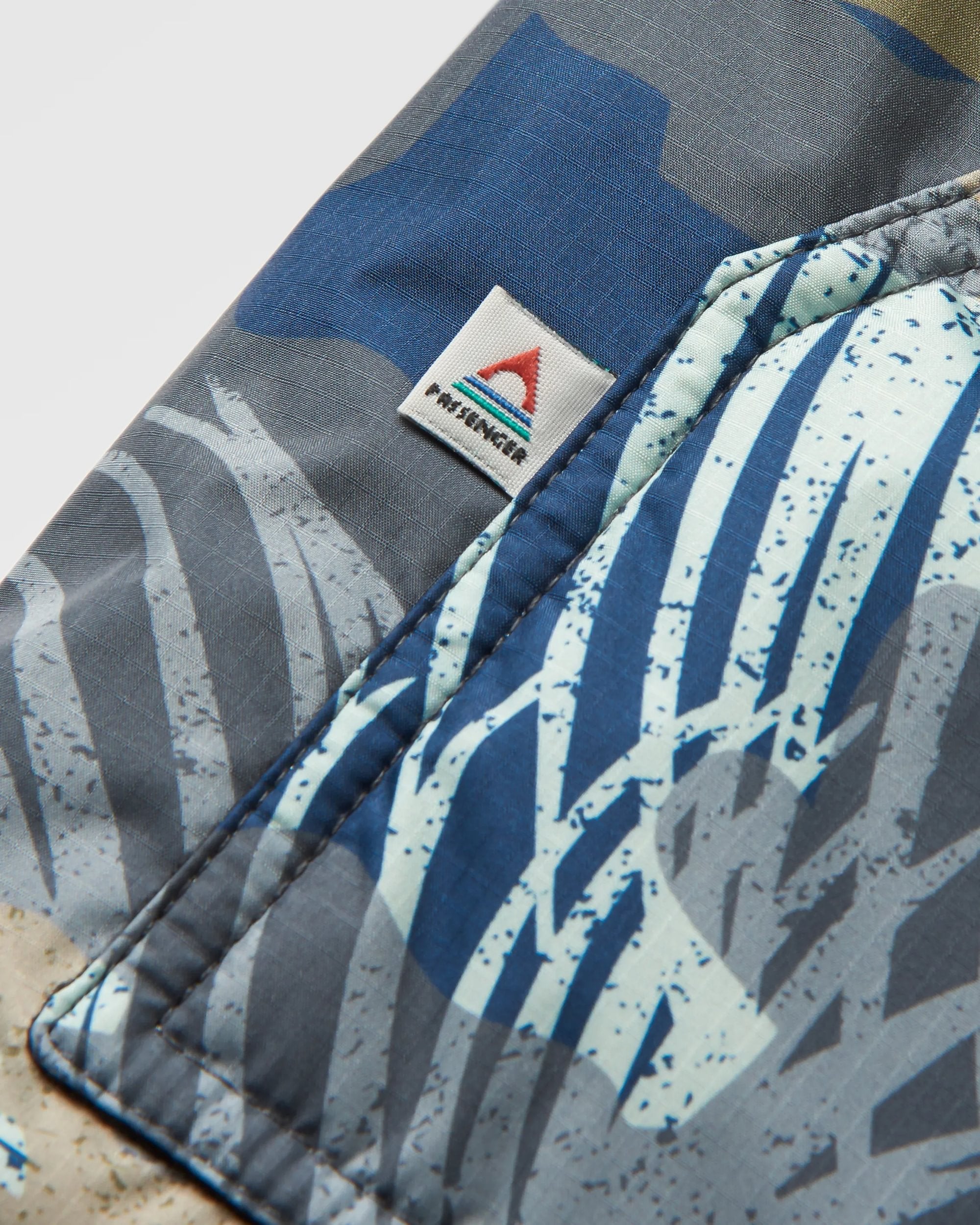 Waves Recycled Sherpa Lined Changing Robe - Palm Camo Apricot - Flatlay