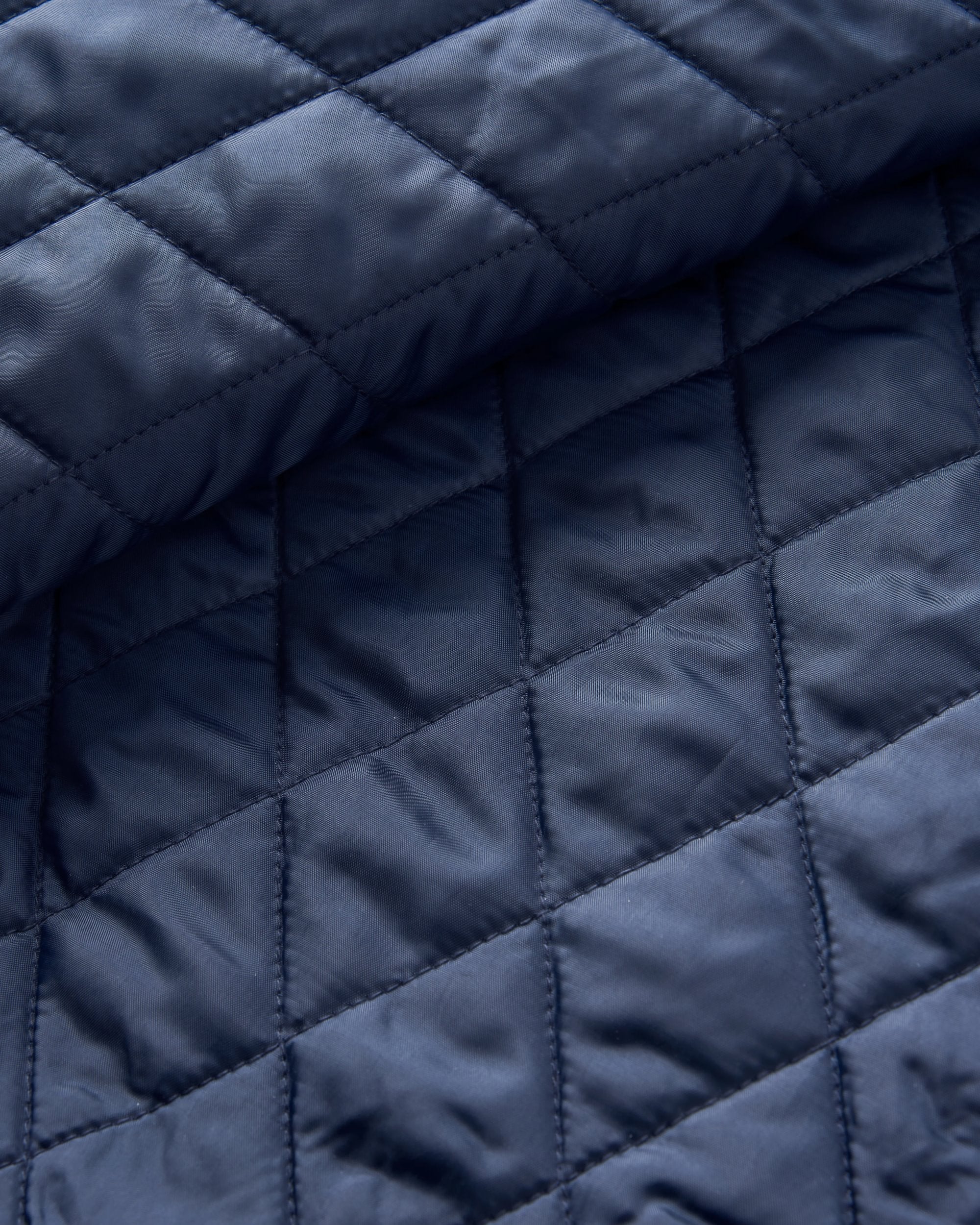 Falcon Organic Cotton Jacket - Tidal Blue Check - Flatlay