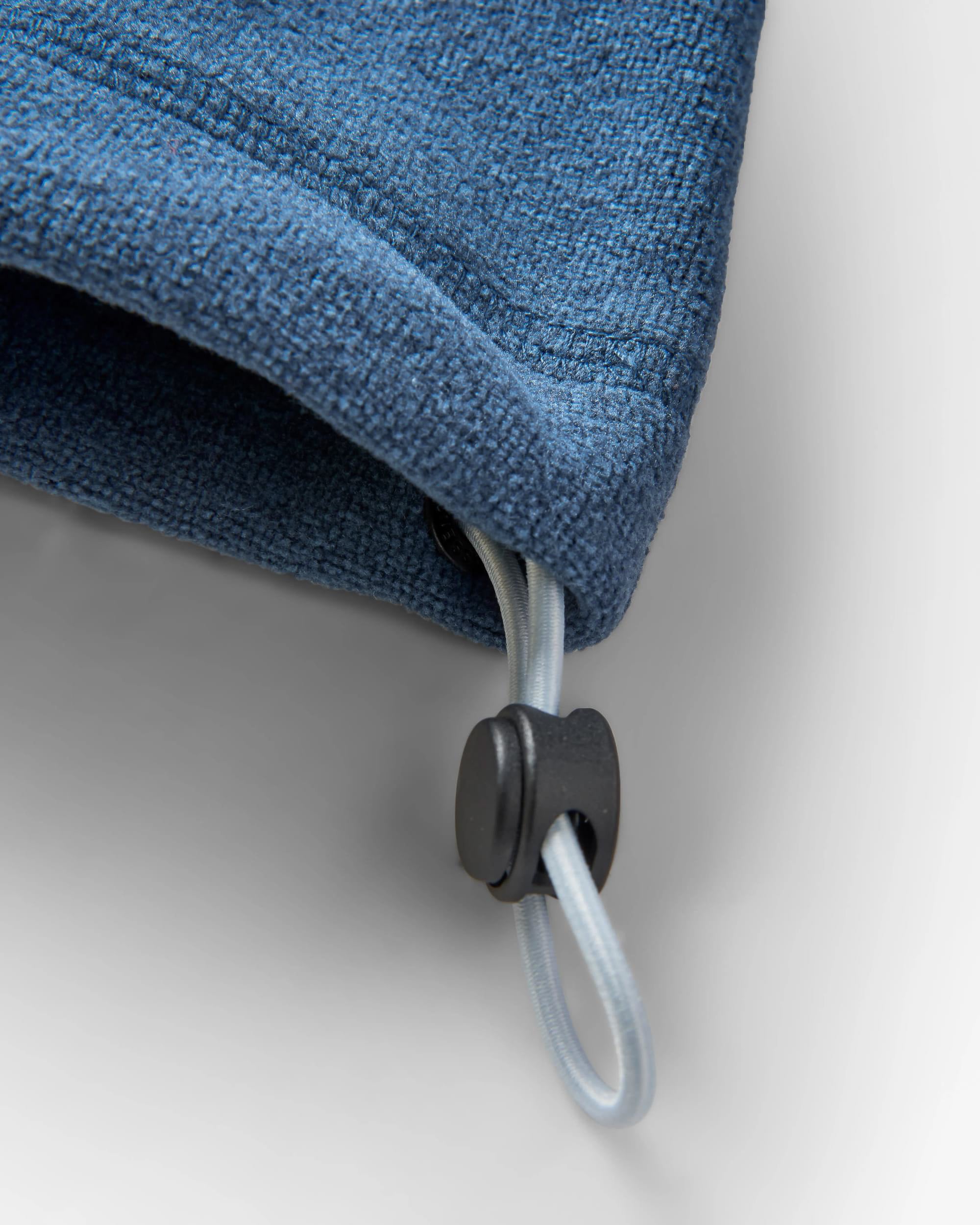 Pinegrove Recycled Polartec® Fleece Hoodie - Dark Denim Marl - Flatlay