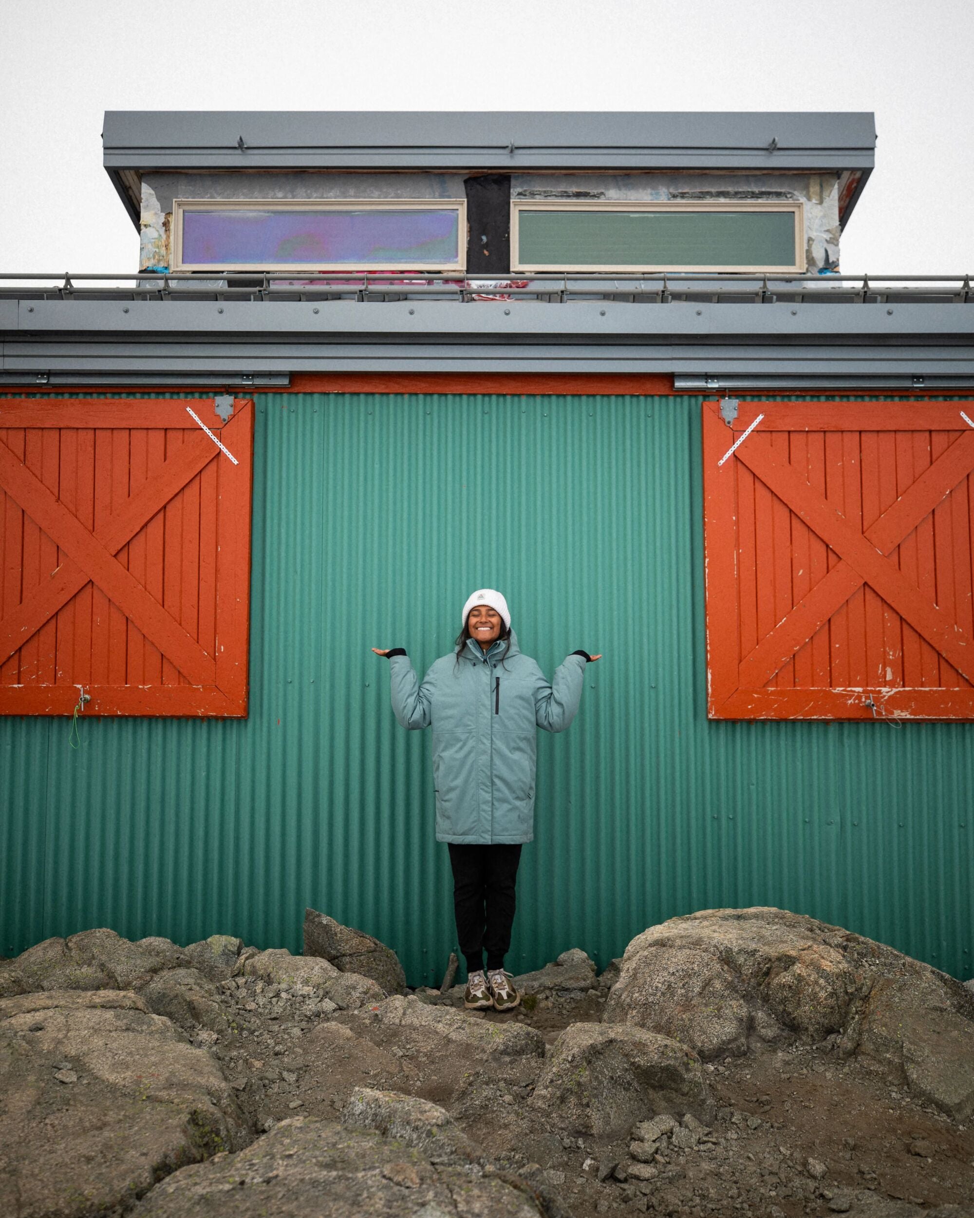 Cloudmont Waterproof Down Parka - Stormy Sea - Lifestyle