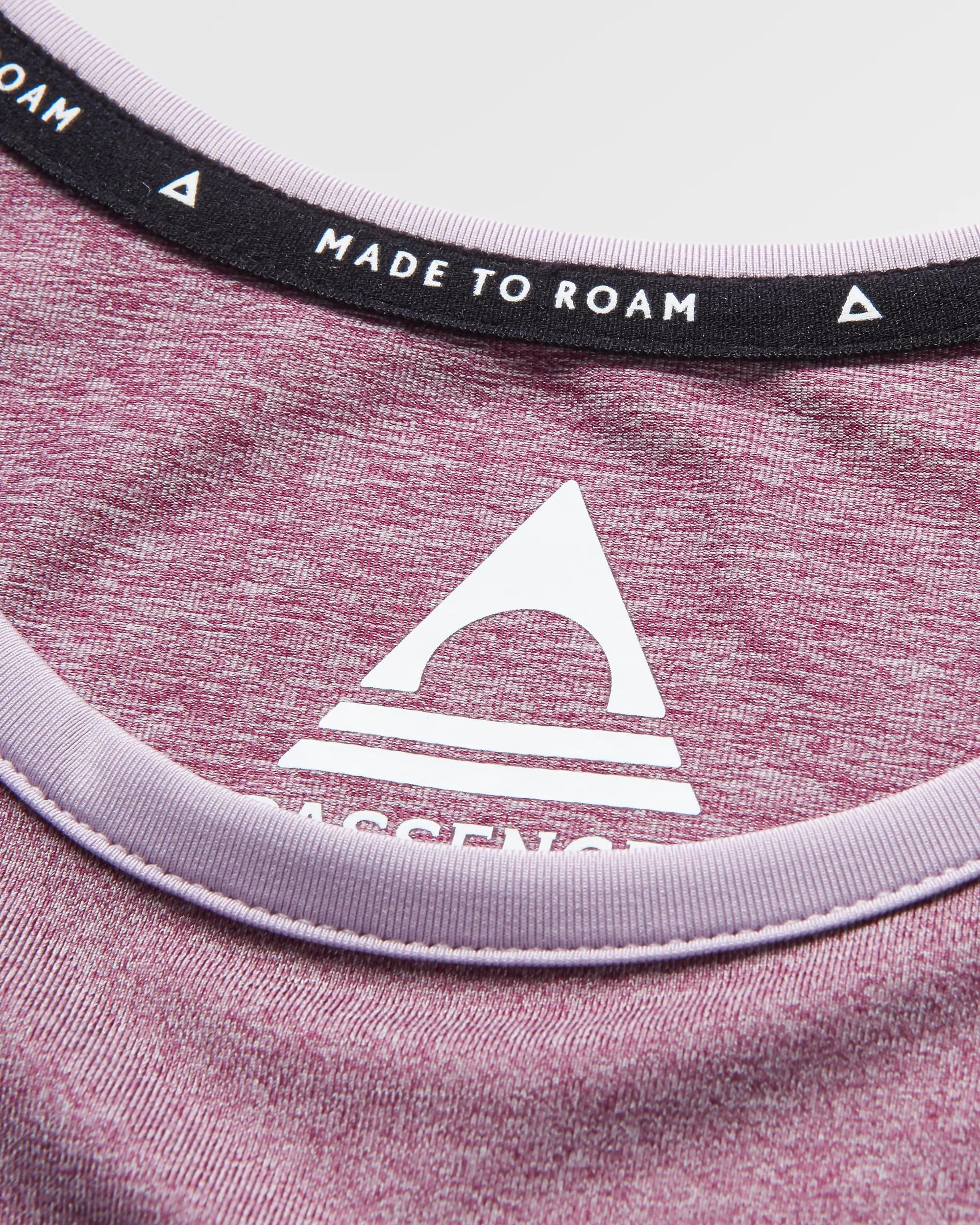 Breezy Recycled Active Vest - Berry Marl - Flatlay