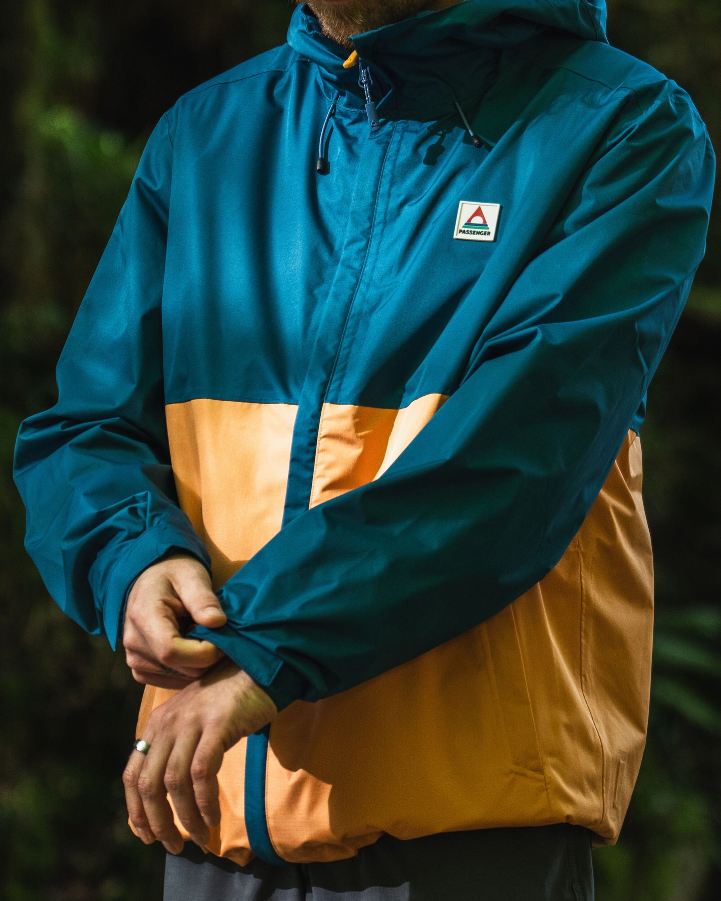 Season Waterproof Recycled Jacket - Corsair Blue/ Apricot