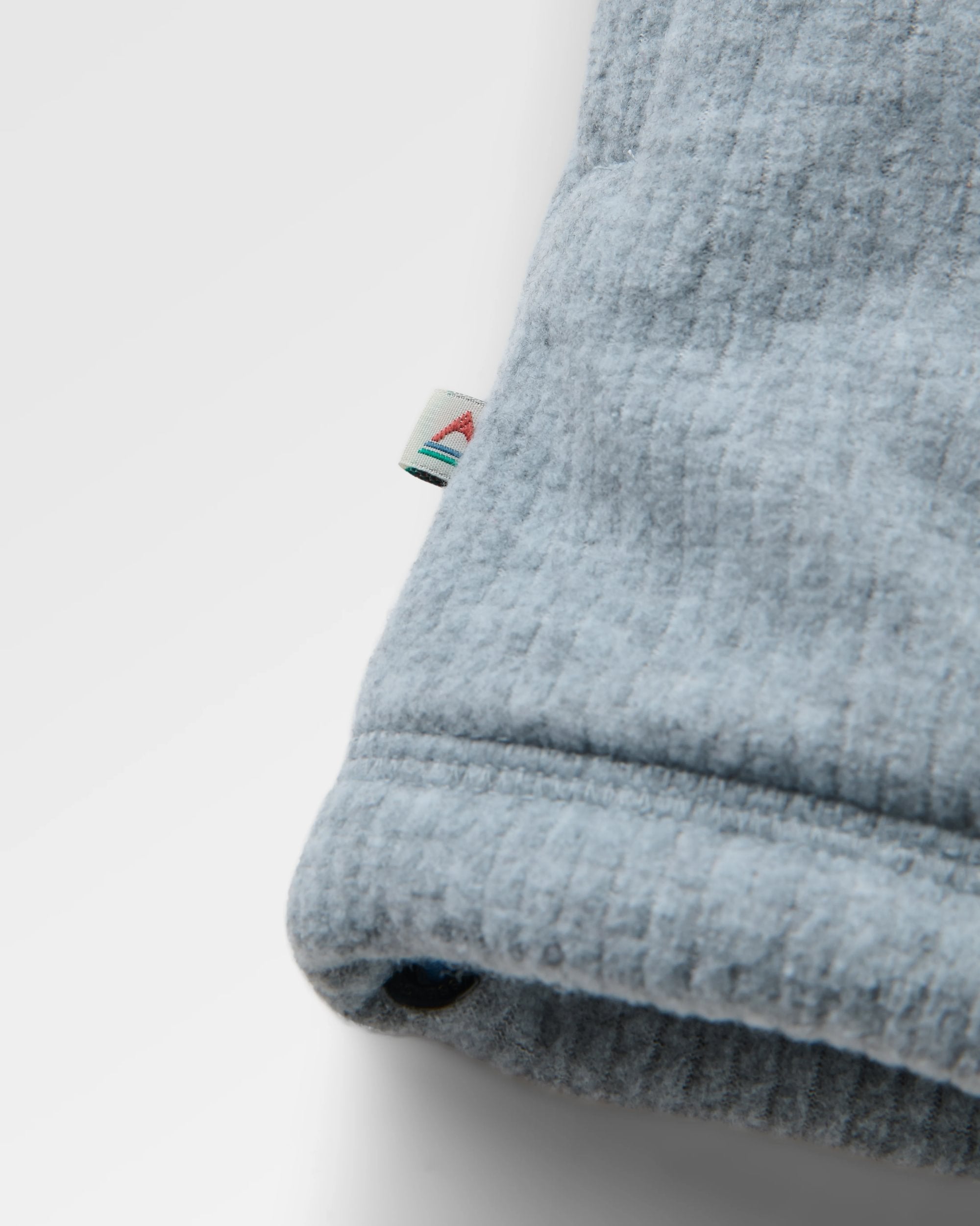 Forestscape Recycled Fleece Hoodie - Grey Marl - Flatlay