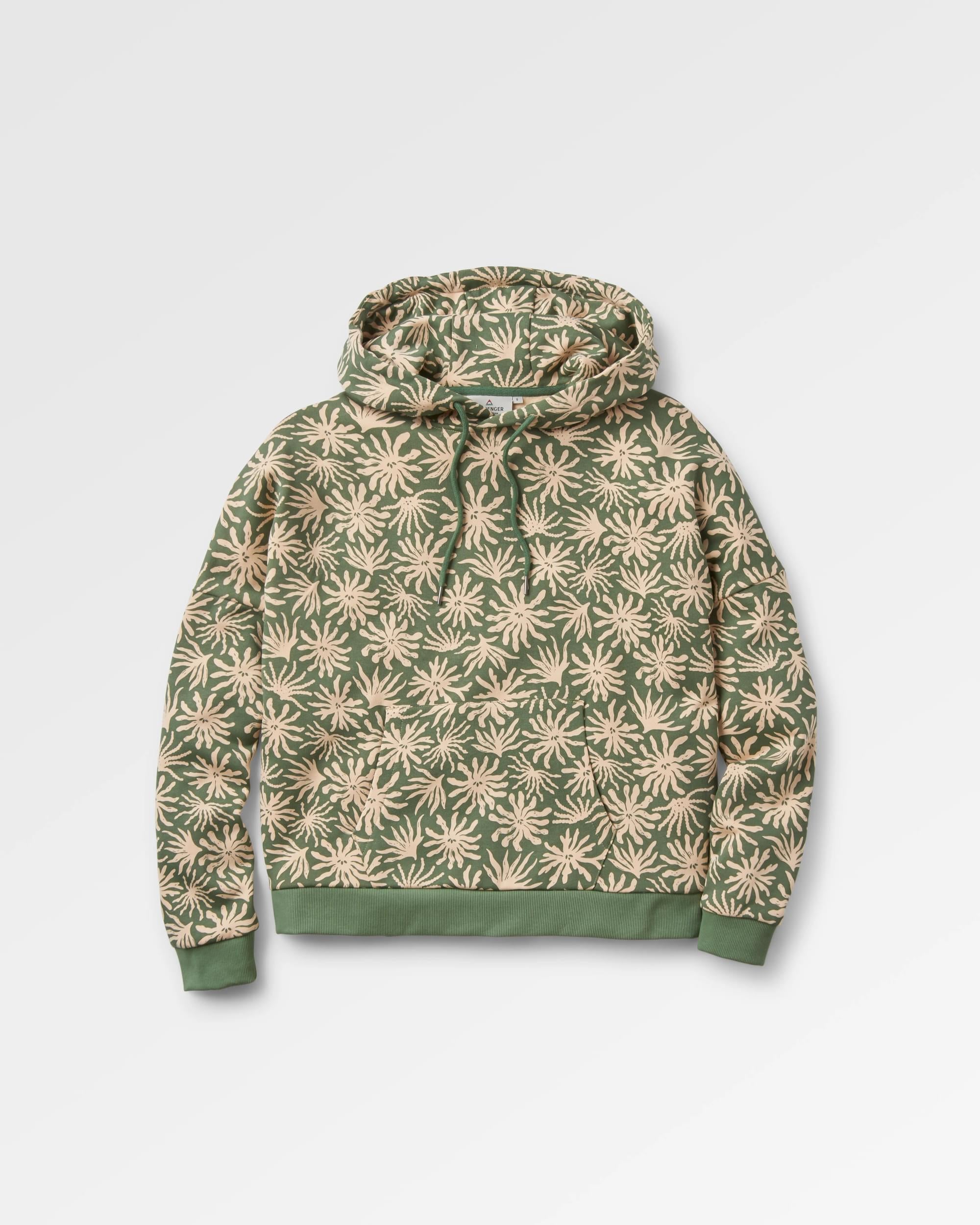 Arame Organic Cotton Hoodie - Seaweed Pistachio - Flatlay