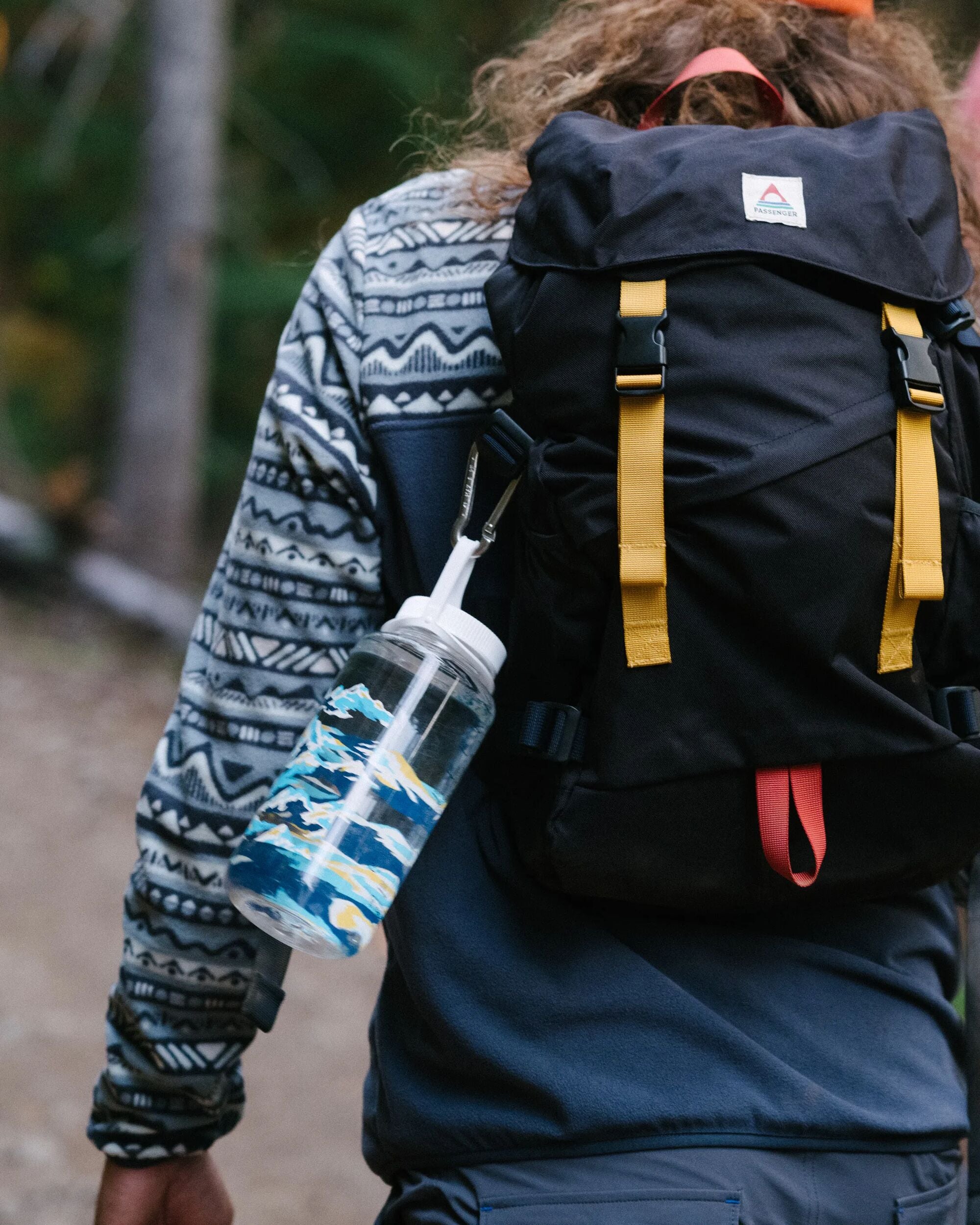 Nalgene 1L Wide Mouth Water Bottle - Winter Mountains - Lifestyle