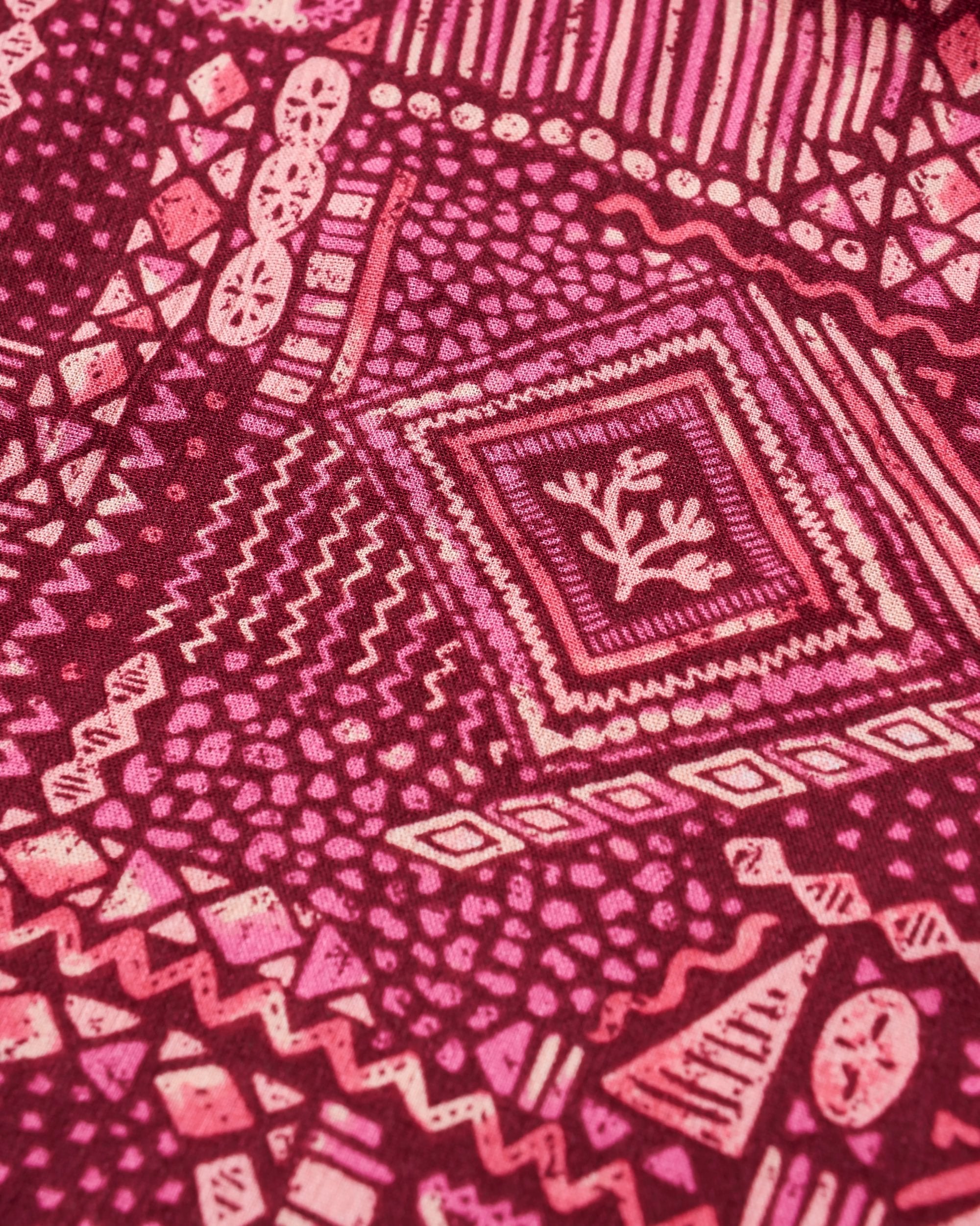 Copetín Jumpsuit - Vintage Patchwork Wine - Flatlay