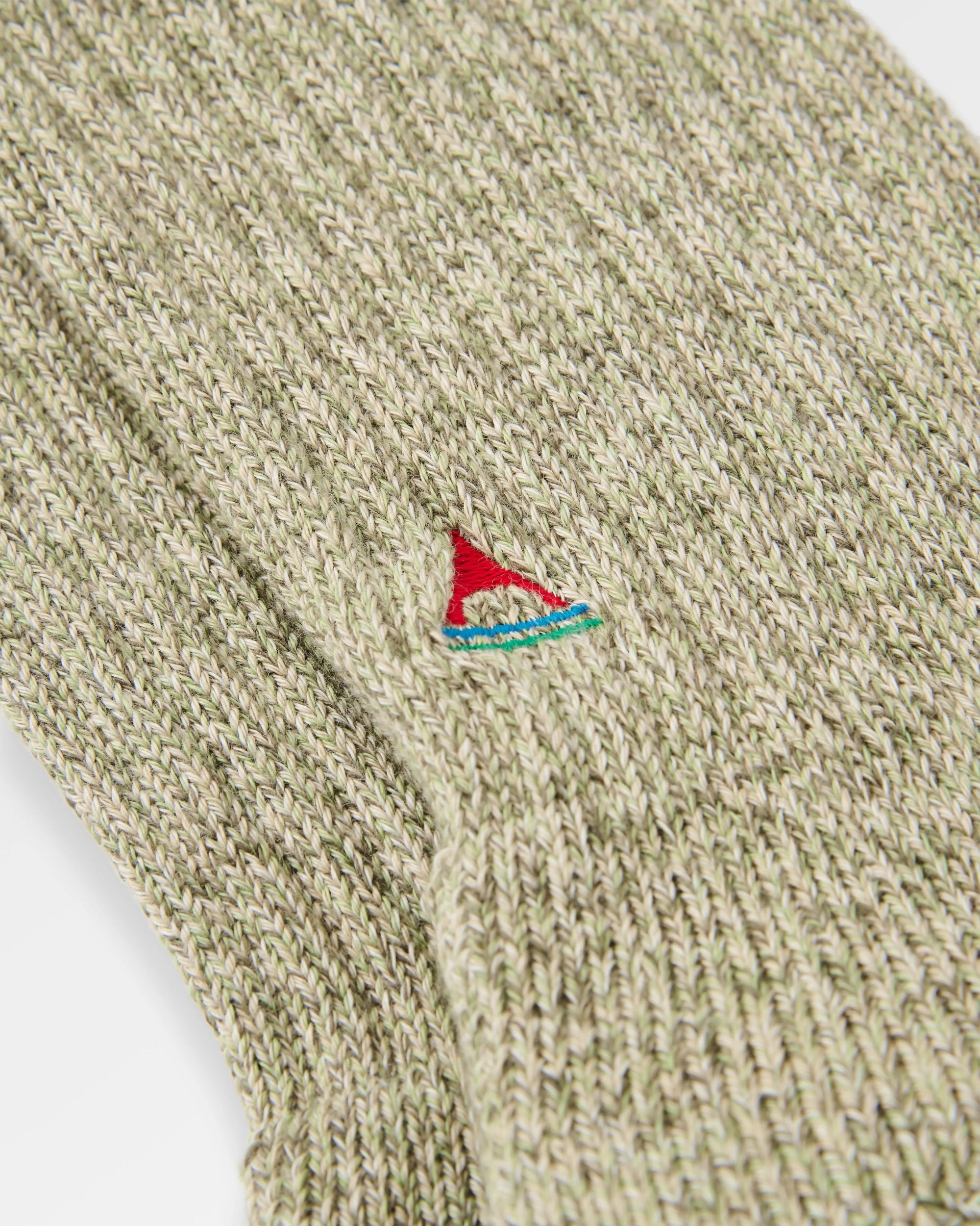 Thorne Heavyweight Sock - Stone - Flatlay