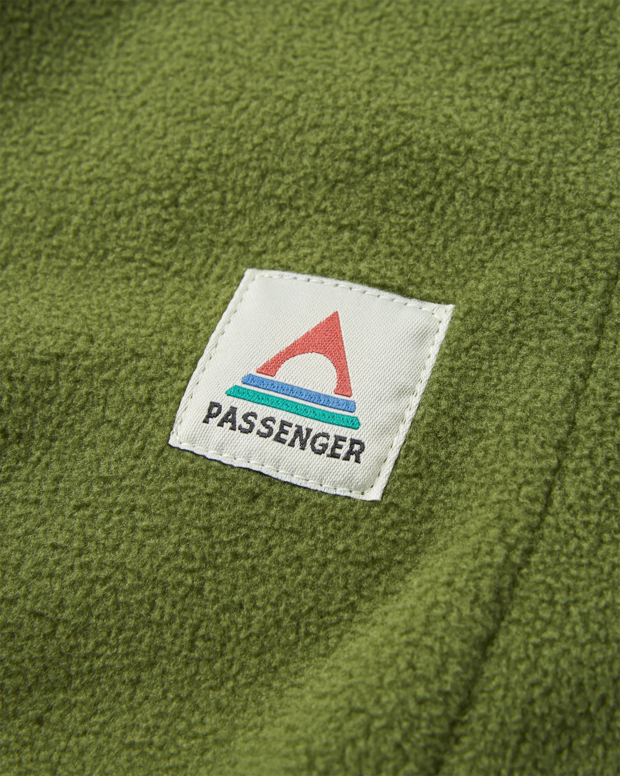 Set Off Recycled Polar Fleece Jogger - Khaki - Flatlay