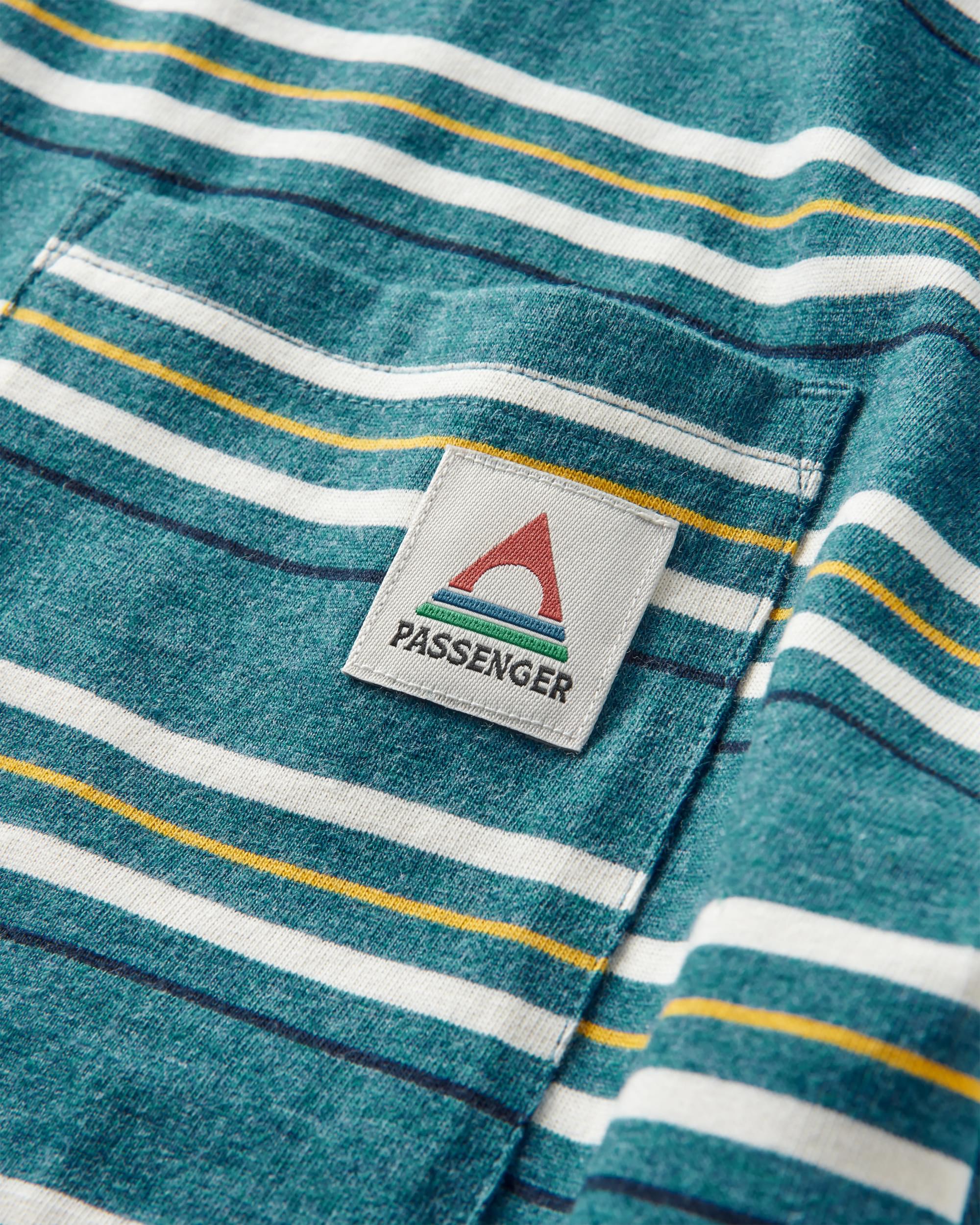 Retro Recycled Relaxed Fit T-Shirt - Blue Steel Marl - Flatlay