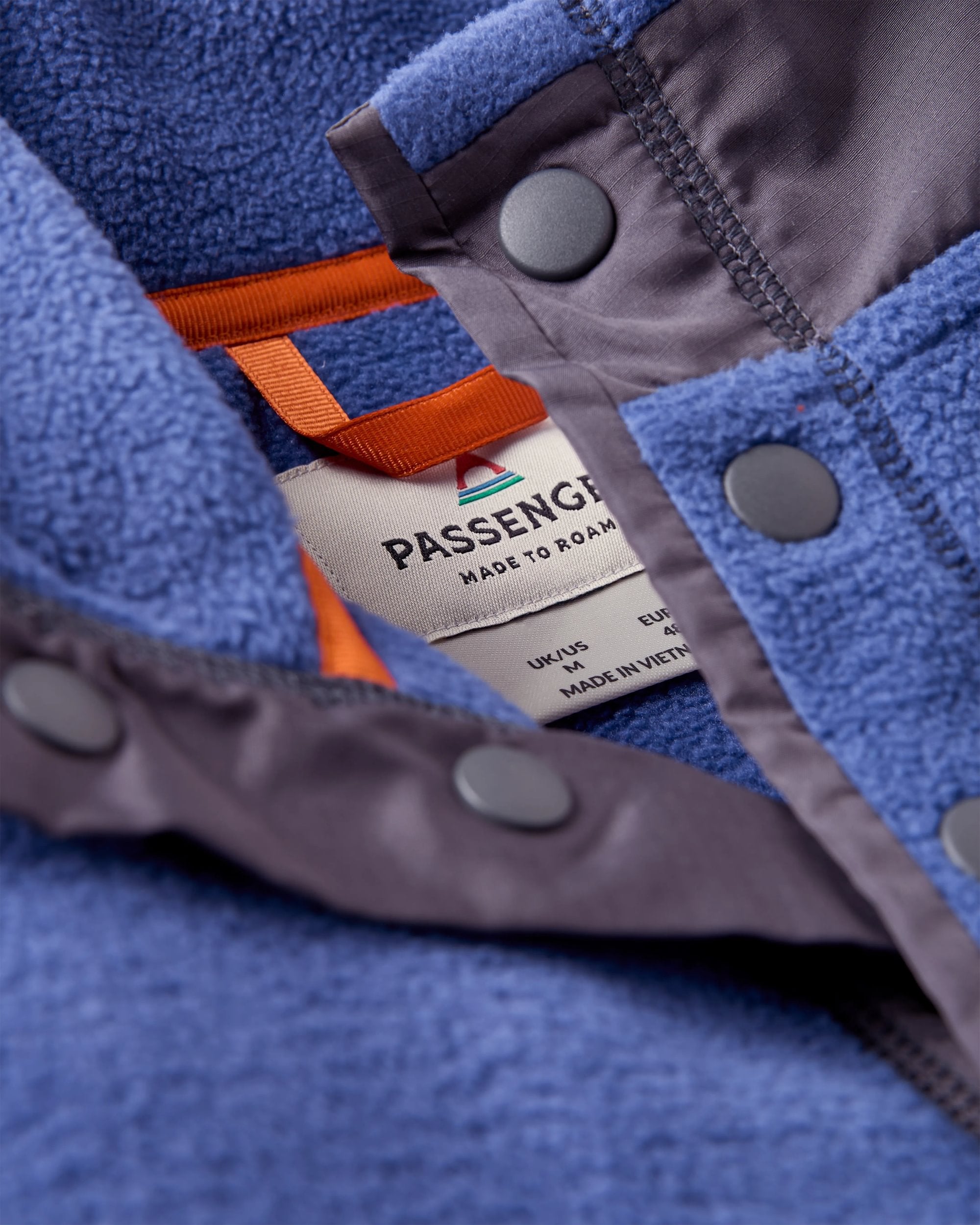 Take It Easy Polar Fleece - Purple Indigo - Flatlay