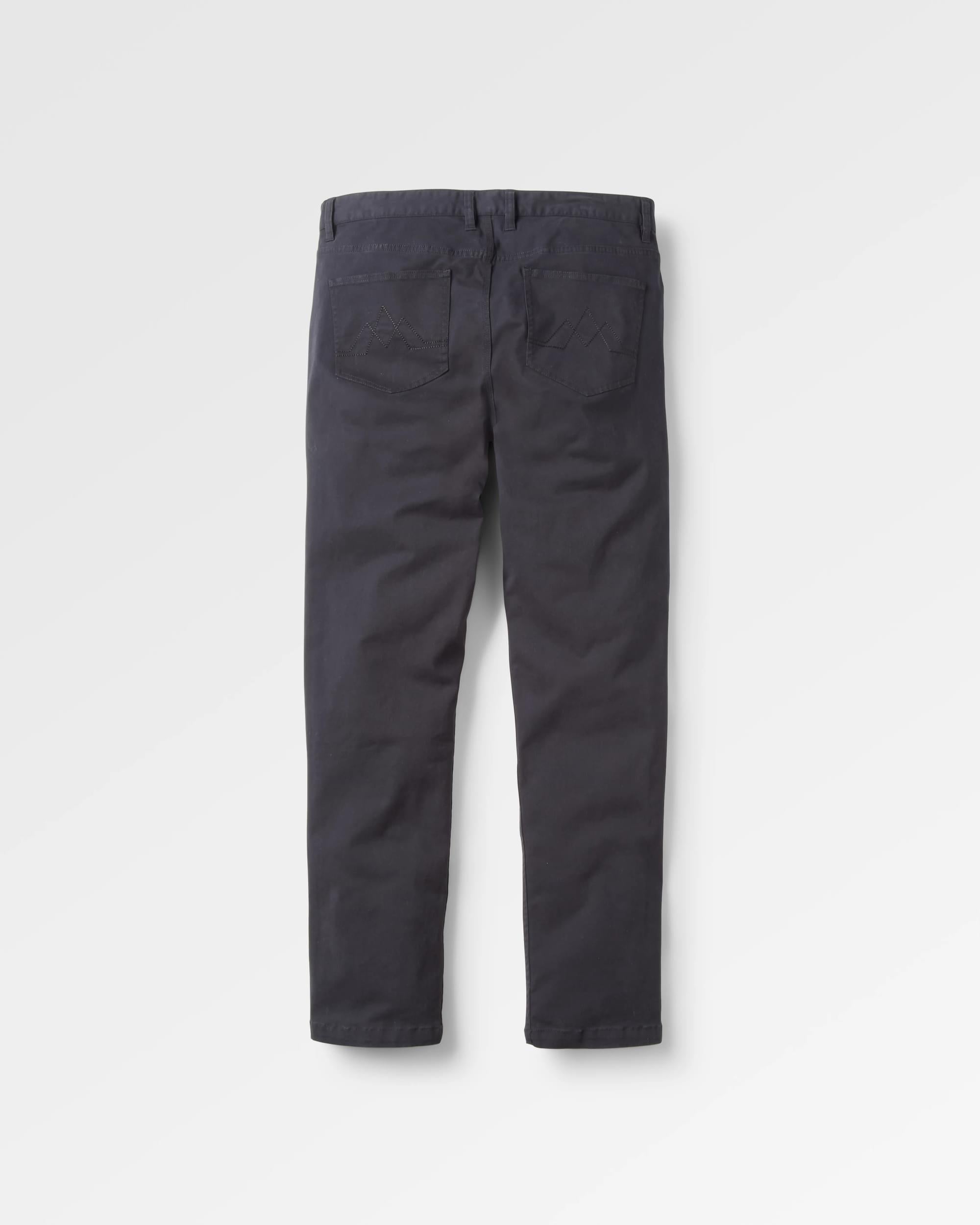 365 5 Pocket Trouser - Black - Flatlay