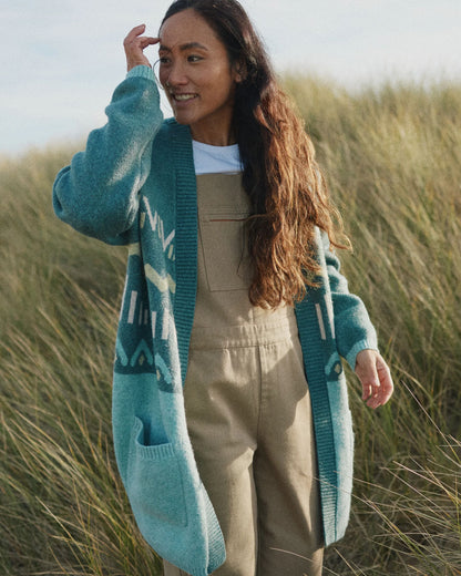 Nettle Recycled Knitted Cardigan - Arctic